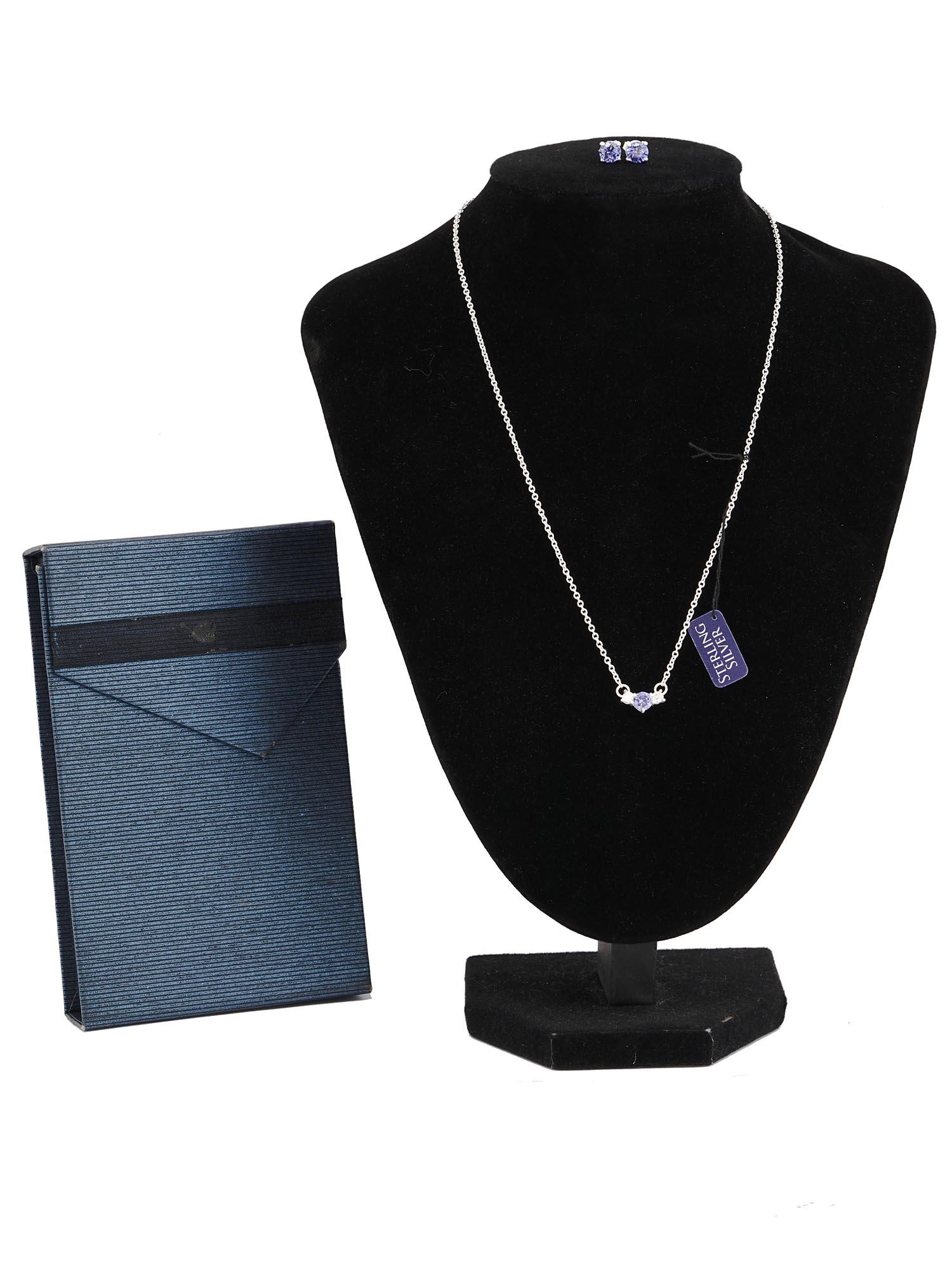 925 STERLING SILVER SWAROVSKI CRYSTAL JEWELRY SET (1 of 4)