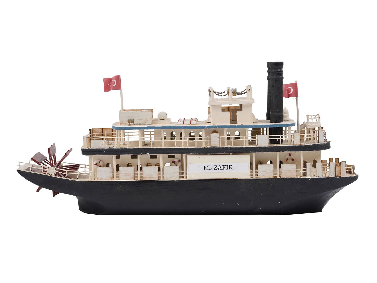 VINTAGE TURKISH EL ZAFIR FRIGATE SHIP MODEL TOY (1 of 9)