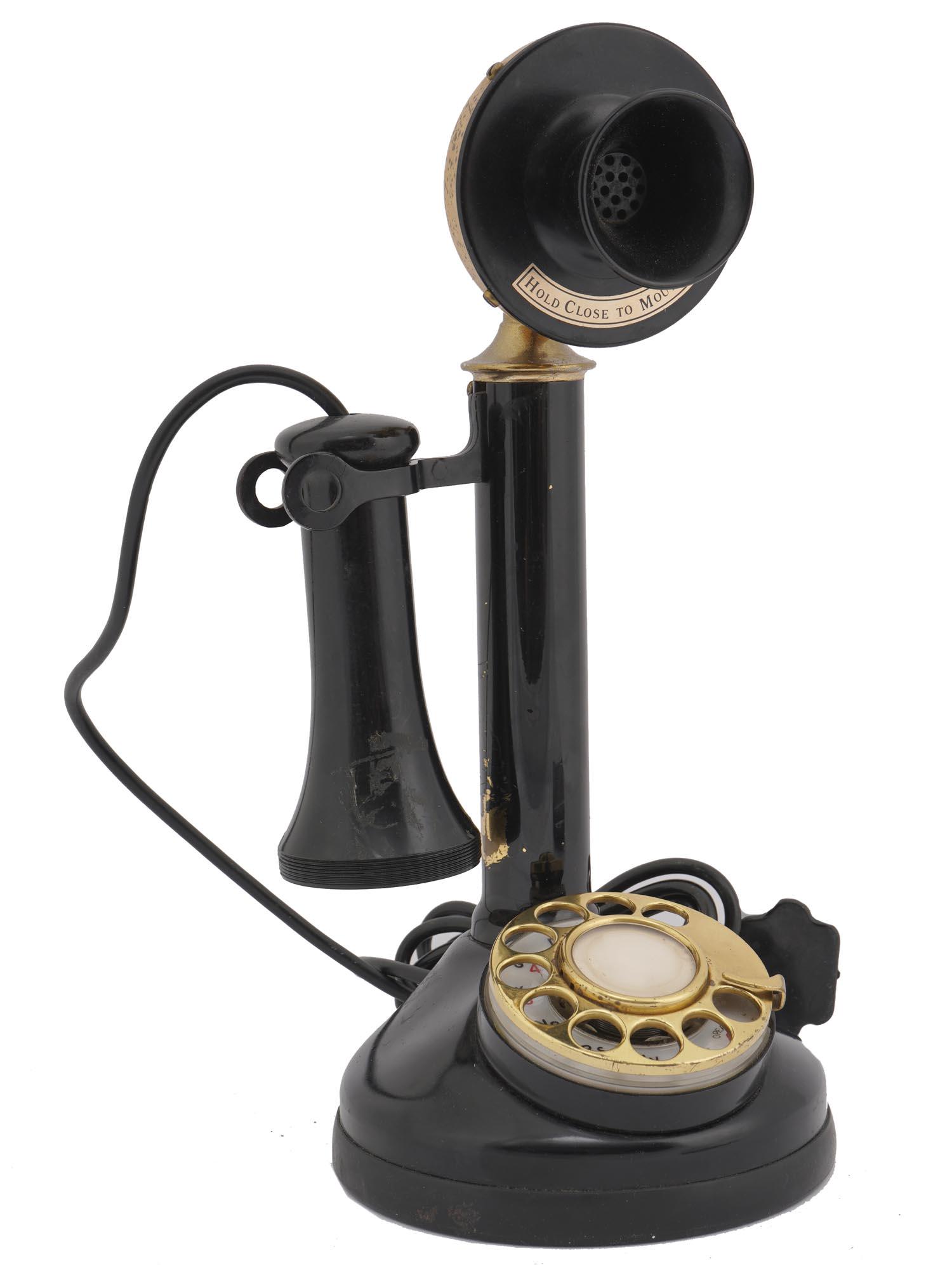 1970S JAPANESE CANDLESTICK ROTARY DIAL TELEPHONE (1 of 5)
