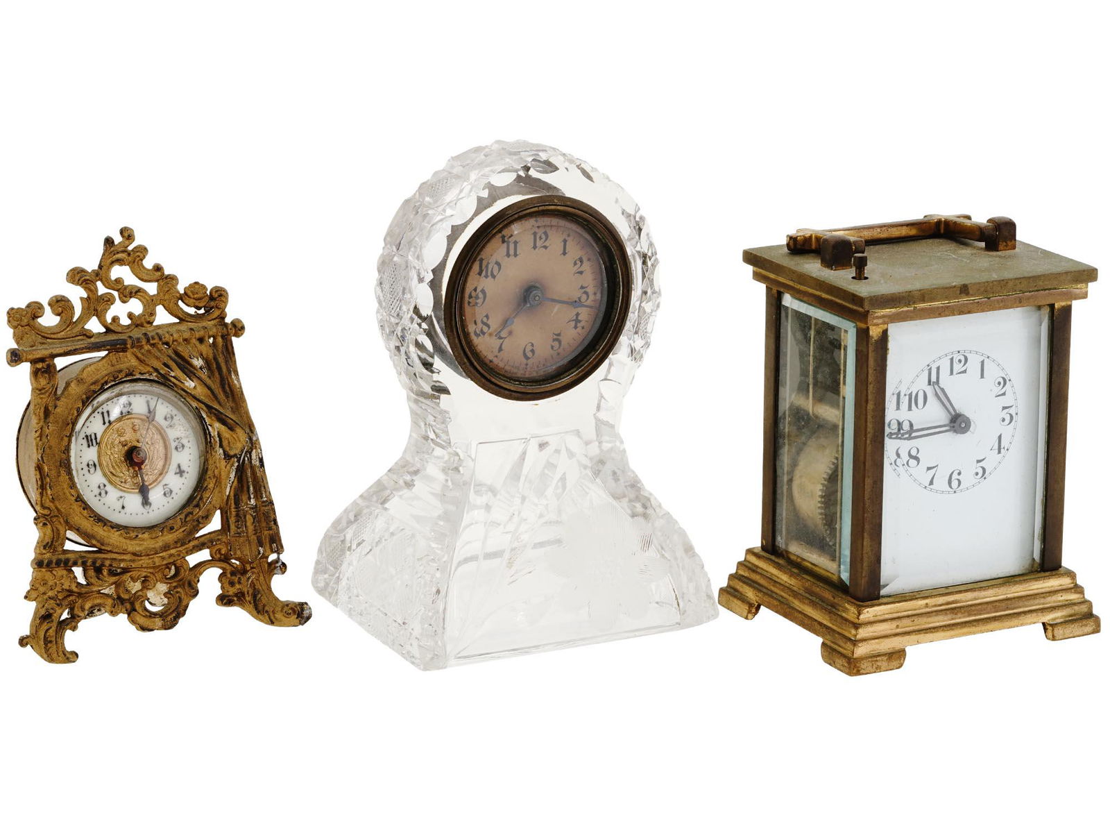 ANTIQUE VINTAGE U.S.A. TABLE CLOCKS FOR PARTS (1 of 7)