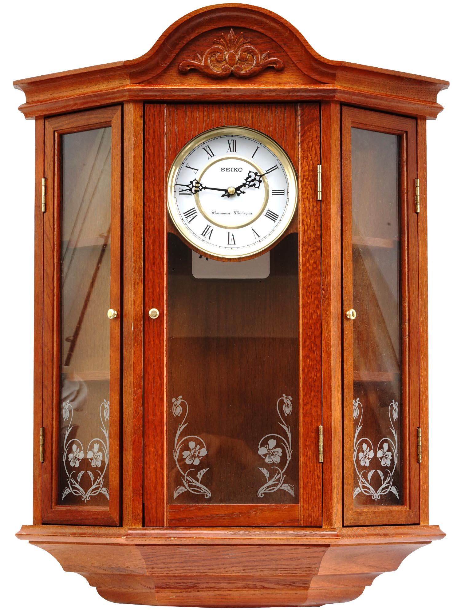 SEIKO WESTMINSTER WHITTINGTON CURIO CABINET CLOCK (1 of 7)