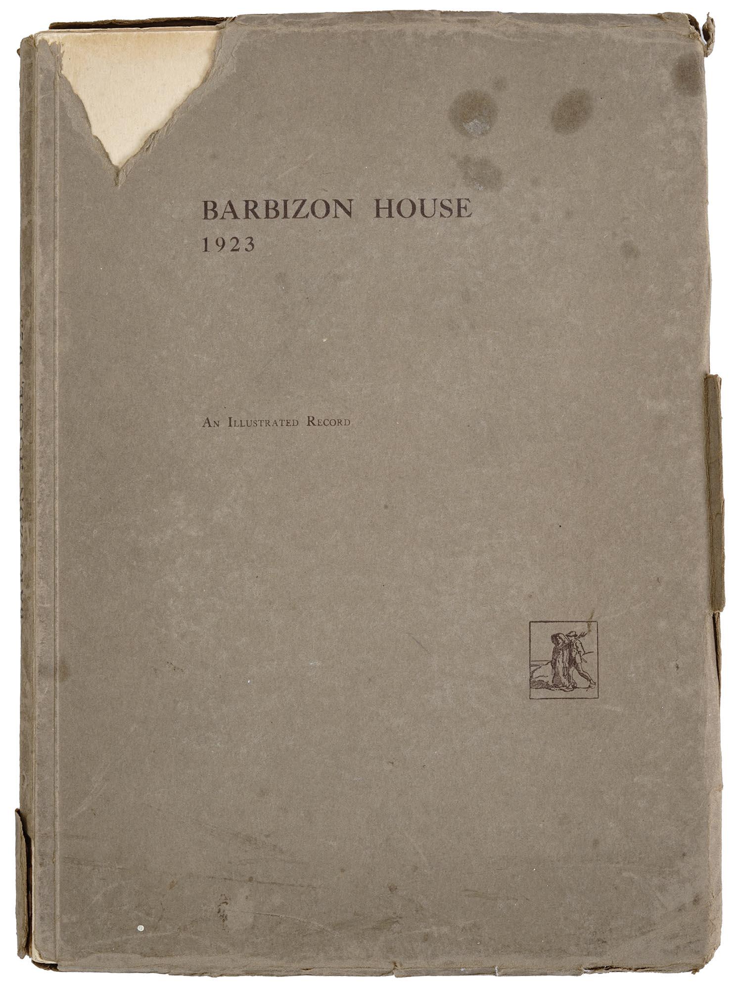 BARBIZON HOUSE AN ILLUSTRATED RECORD 1923 BOOK: Barbizon House 1923. An Illustrated Record. Features one colour and 39 monochrome gravure plates, essay by D. Croal Thomson. Published by D. Croal Thomson., 1923. Antique Home Library Specimen, Art Ca