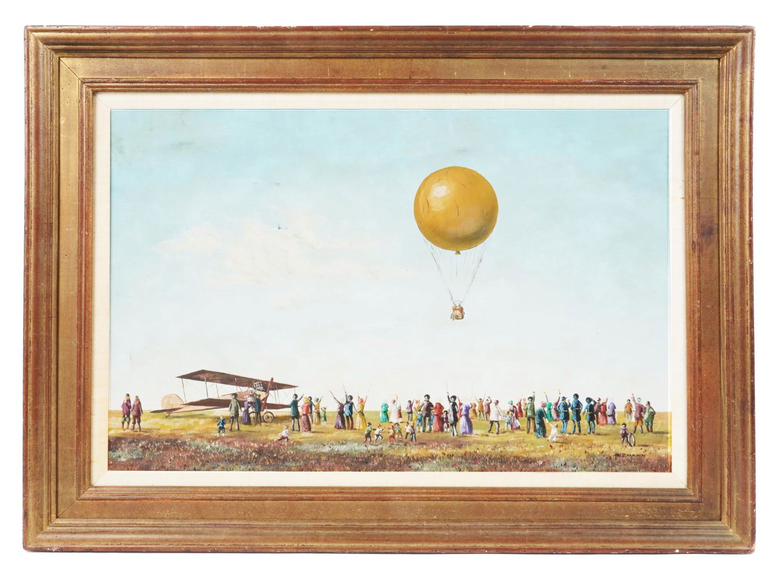 AUSTRIAN MONTGOLFIERE BALLOON PAINTING BY HERMANN (1 of 8)