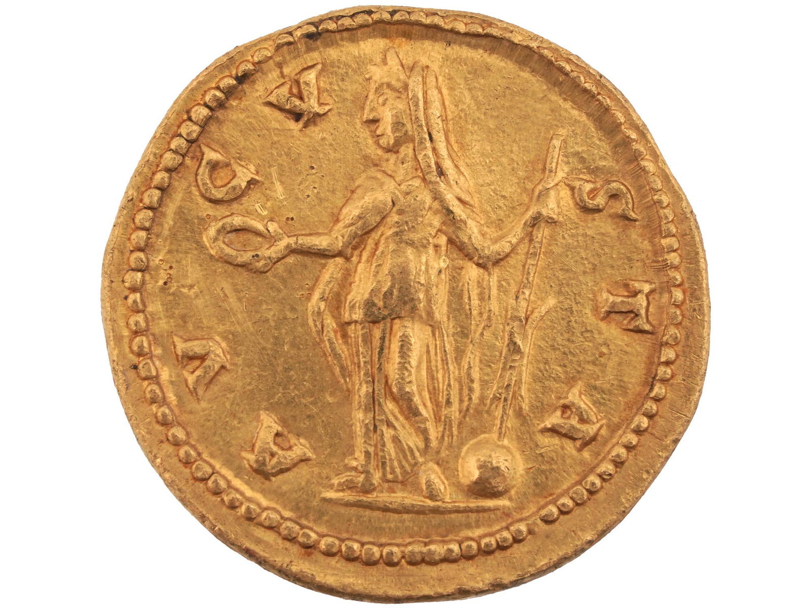 ANCIENT ROMAN GOLD COIN AUREUS 2ND CENTURY AC (1 of 2)