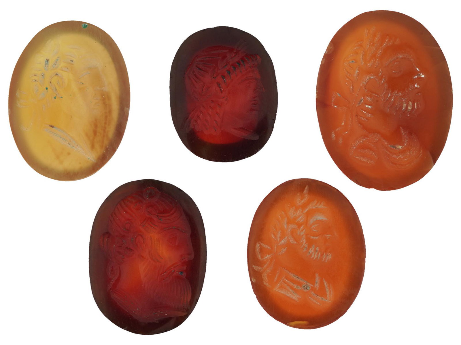 ANTIQUE VICTORIAN CARNELIAN AND AGATE INTAGLIOS (1 of 7)