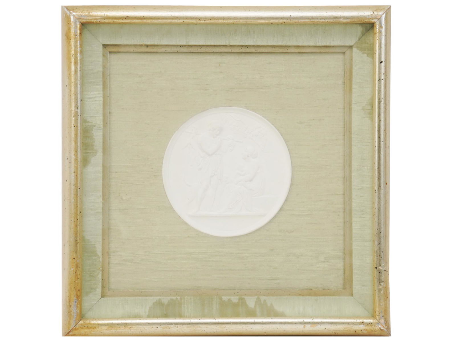 FRAMED GRAND TOUR PLASTER RELIEF MEDALLION CAMEO (1 of 4)