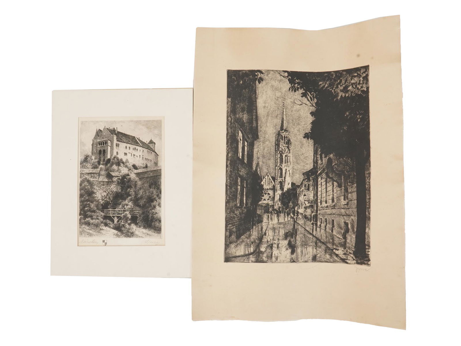 ANTIQUE ARCHITECTURE ETCHINGS BY ALBRECHT BRUCK (1 of 11)