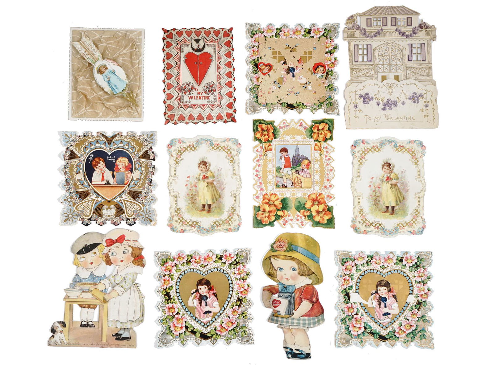 ANTIQUE VALENTINE AND CHRISTMAS CARDS COLLECTION (1 of 10)