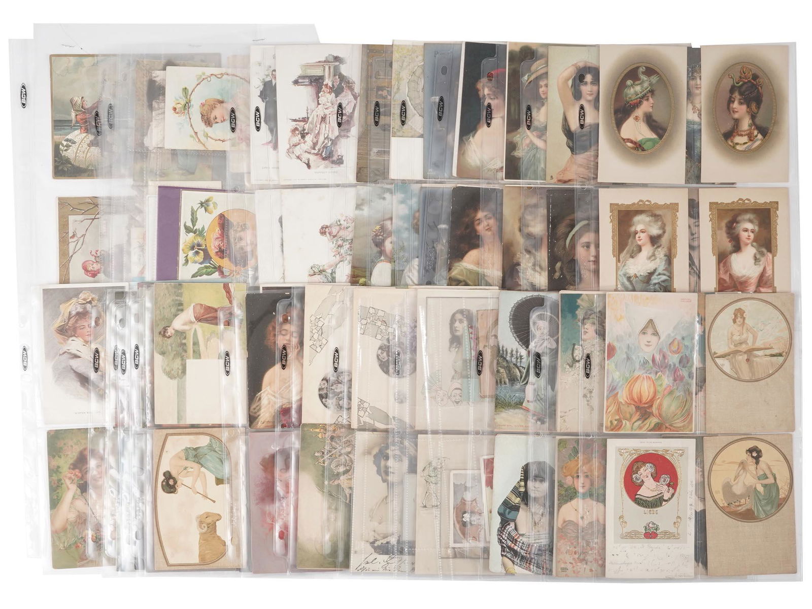 RARE ART NOUVEAU POSTCARDS BY RAPHAEL KIRCHNER (1 of 13)