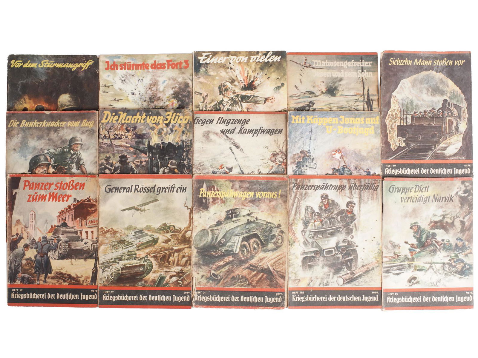 WWII GERMAN PROPAGANDA BOOKS FOR YOUTH, 14 PCS (1 of 10)