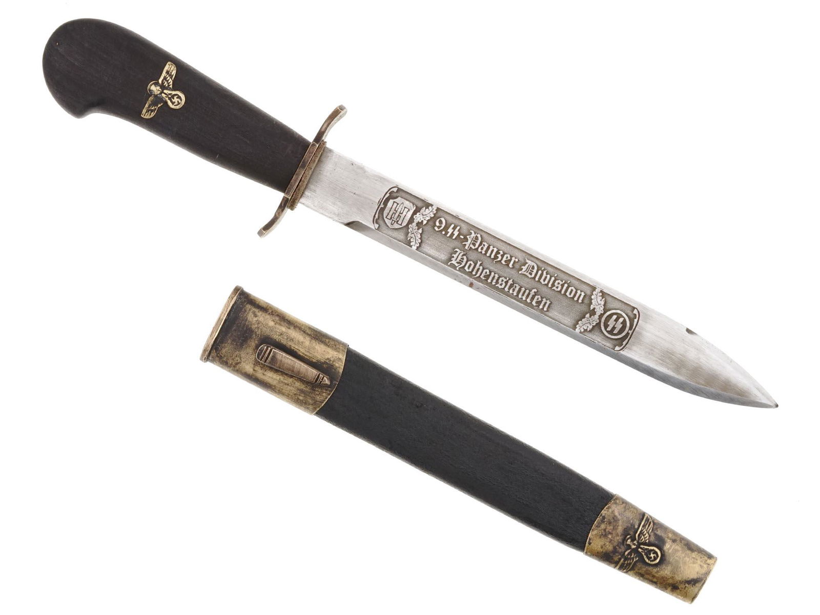 WWII GERMAN SS PANZER DIVISION HOHENSTAUFEN KNIFE (1 of 5)