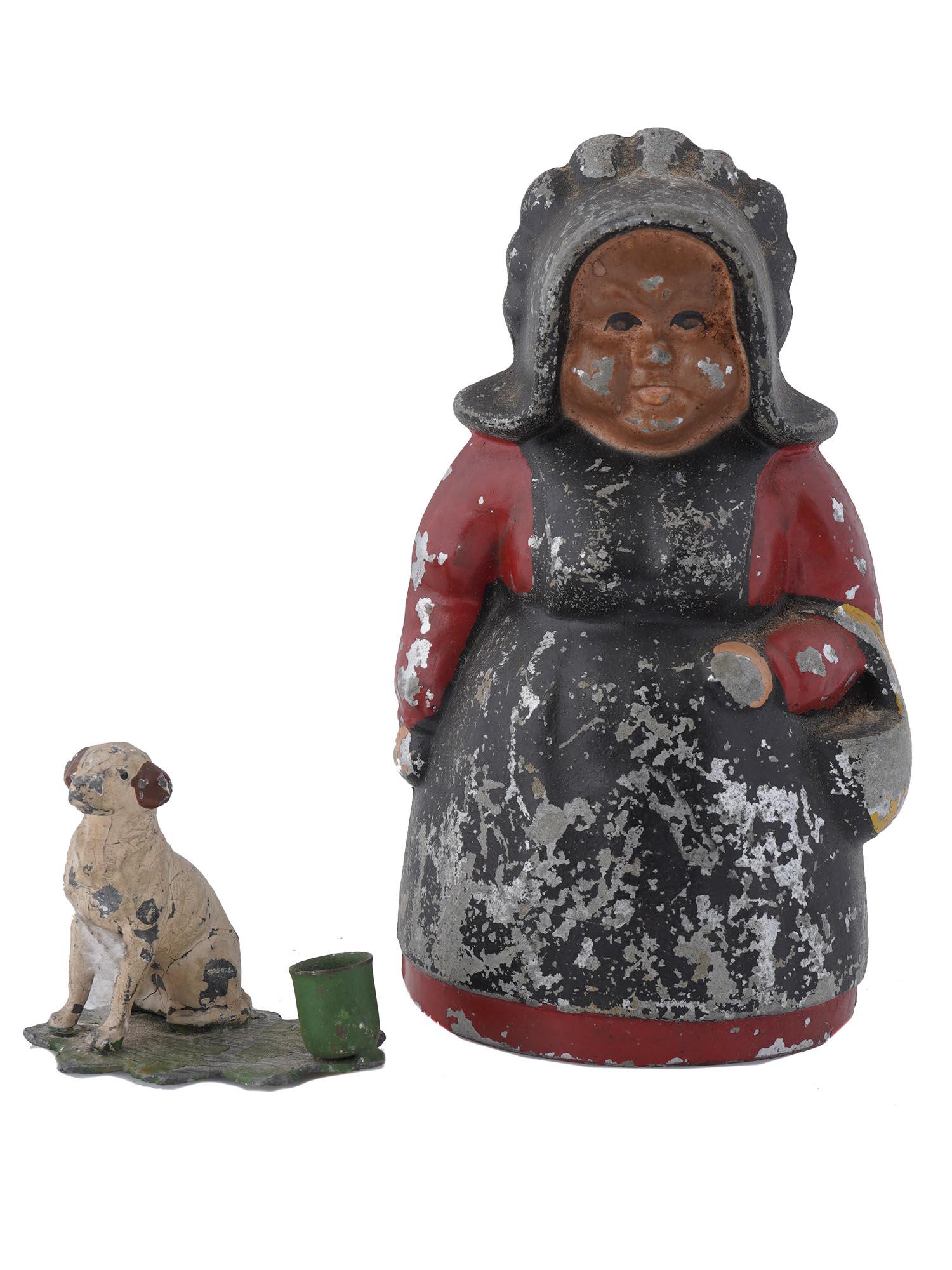 ANTIQUE VINTAGE AMISH COIN BANK AND CANDLE HOLDER (1 of 5)