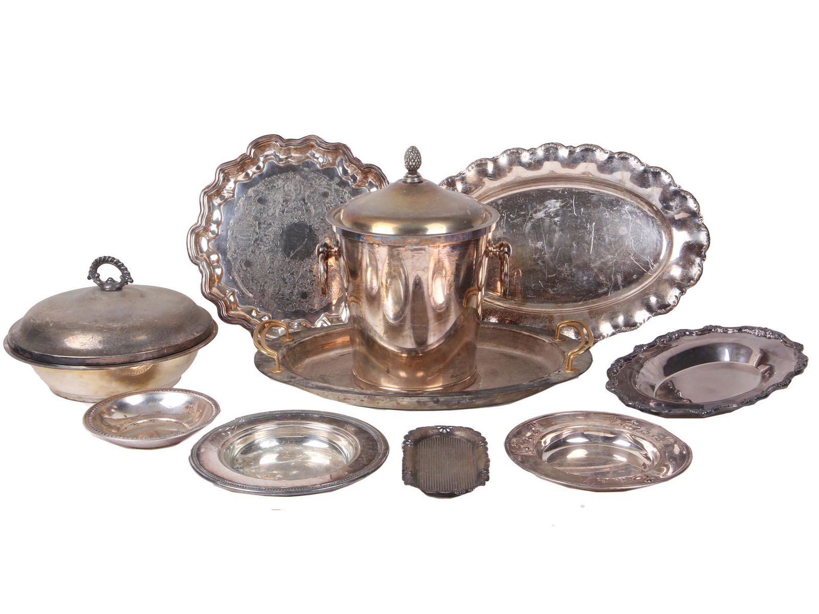 ANTIQUE AND VINTAGE SILVER PLATED TABLEWARE ITEMS (1 of 11)