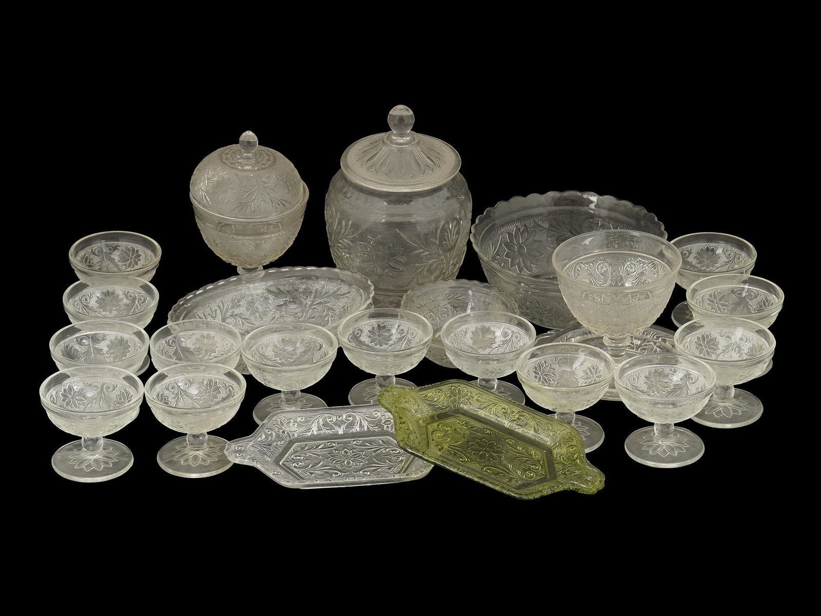 INDIANA SANDWICH CLEAR PRESSED GLASSWARE CREAMERS Feb 25, 2023