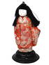 ANTIQUE JAPANESE ICHIMATSU DOLL WITH WOODEN STAND