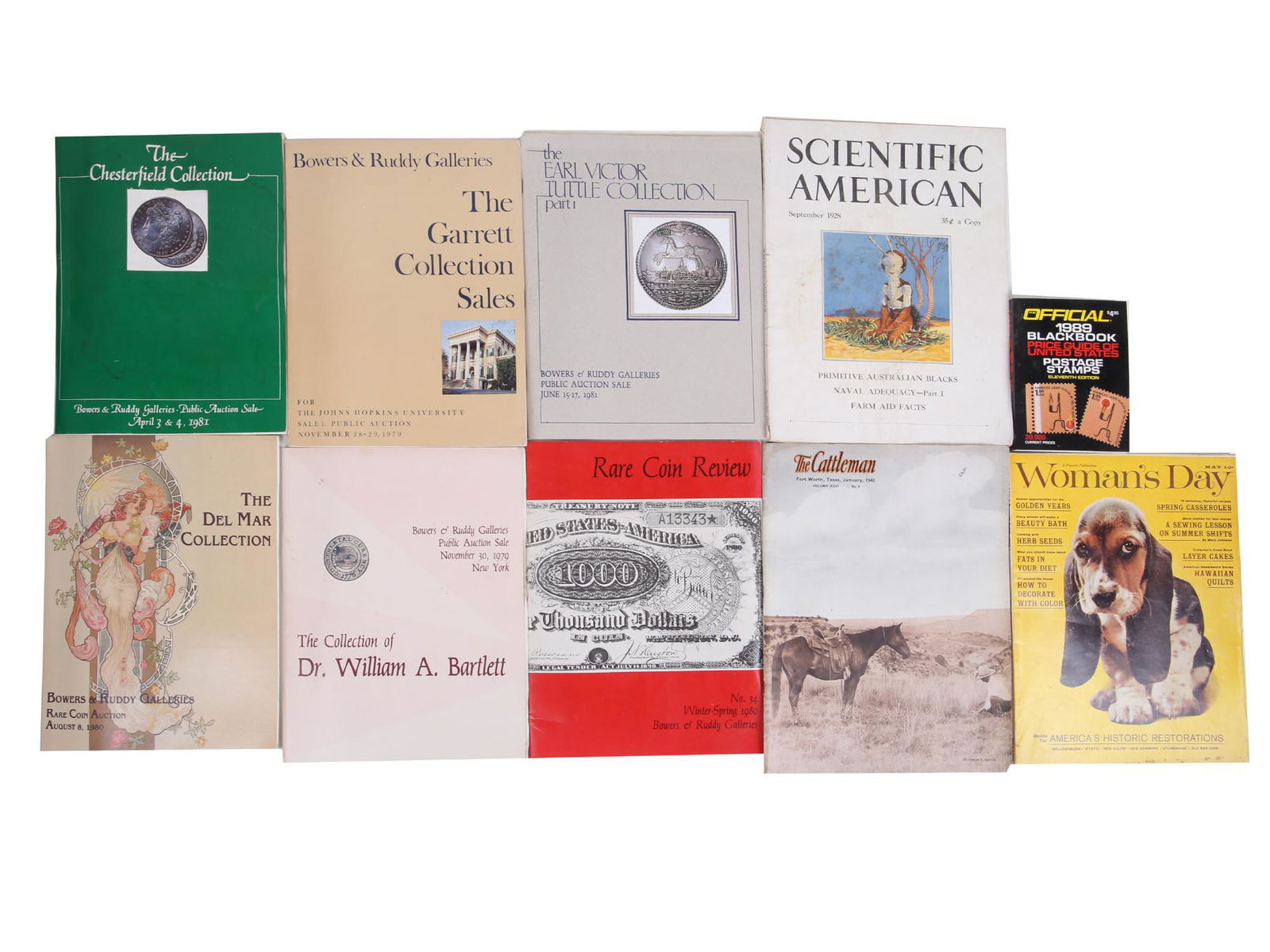 AUCTION CATALOGS BOWERS RUDDY GALLERIES 10 ITEMS (1 of 12)