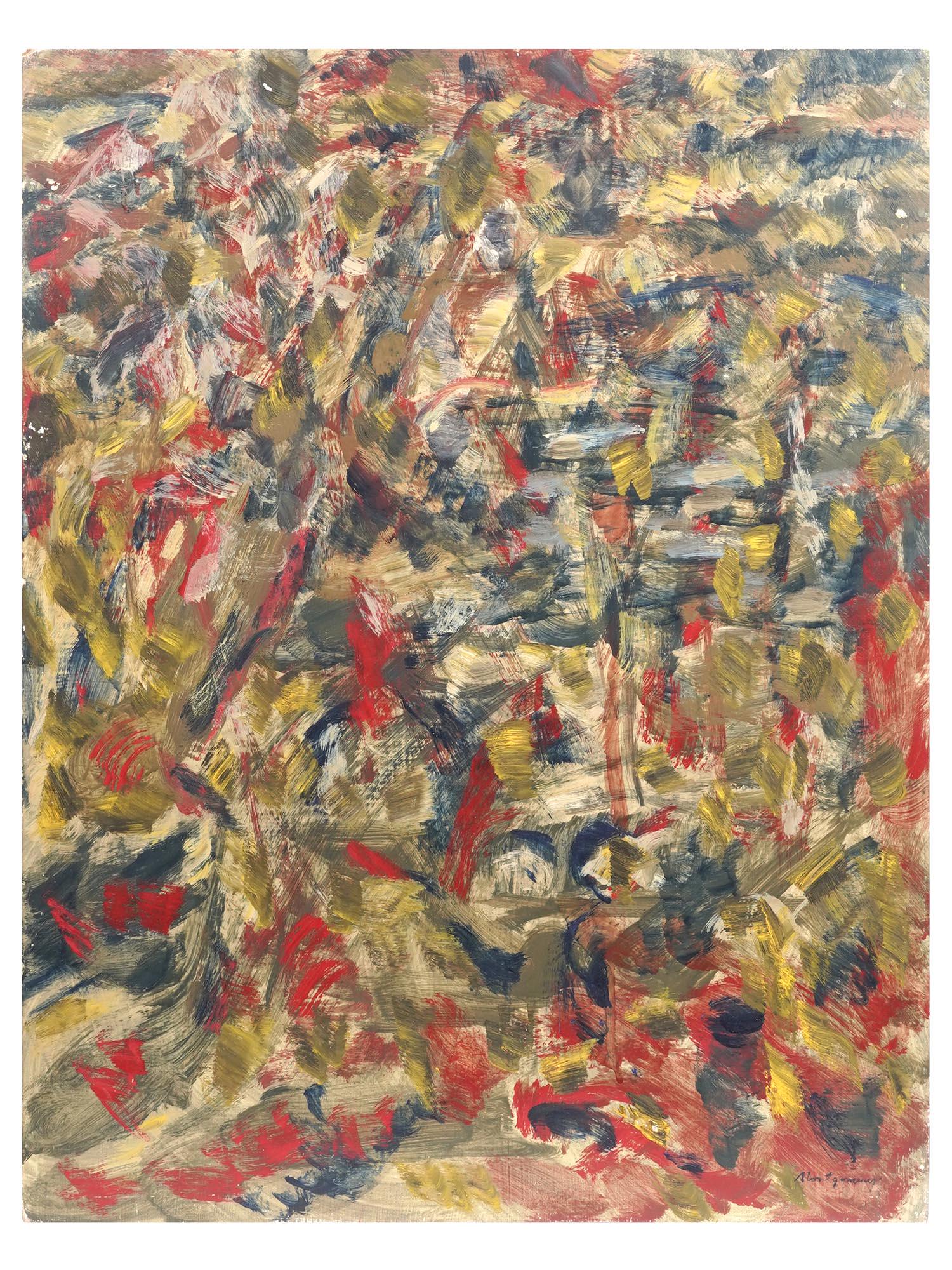 1950S ABSTRACT PAINTING BY FRANK MONTGOMERY (1 of 5)