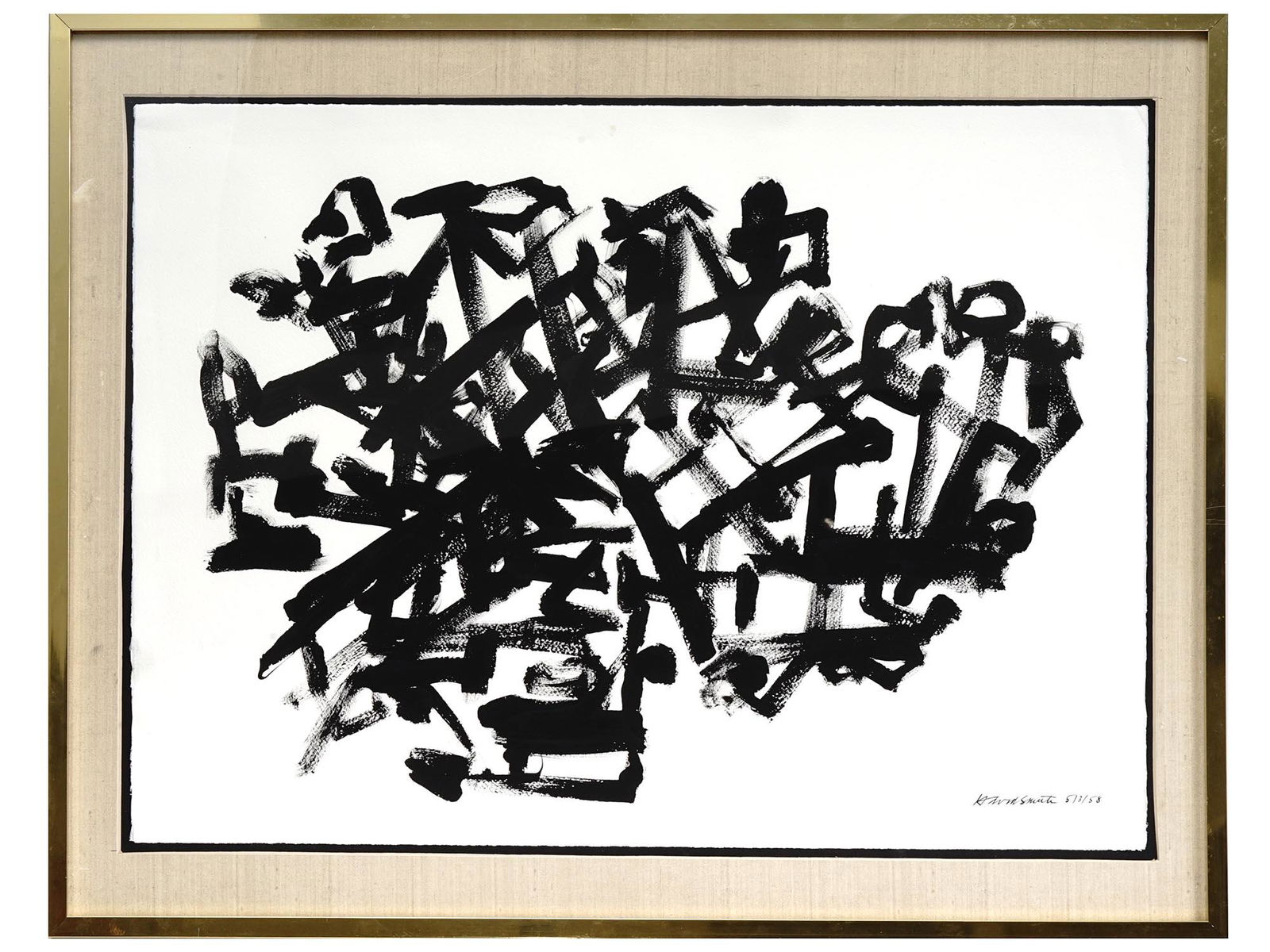 AMERICAN INK OIL TEMPERA PAINTING BY DAVID SMITH (1 of 5)