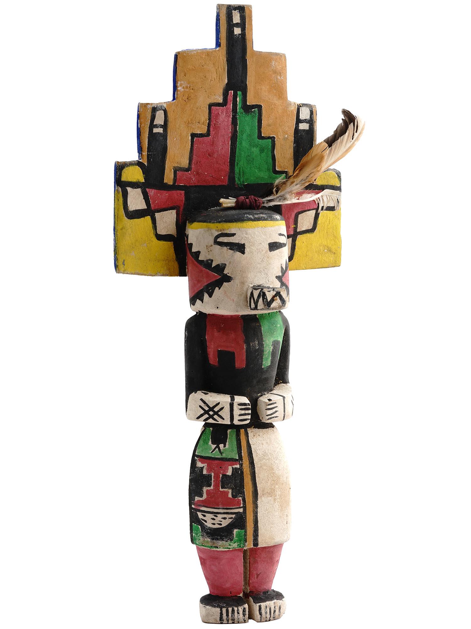 SOUTHWESTERN NATIVE AMERICAN WOOD KACHINA FIGURE (1 of 5)