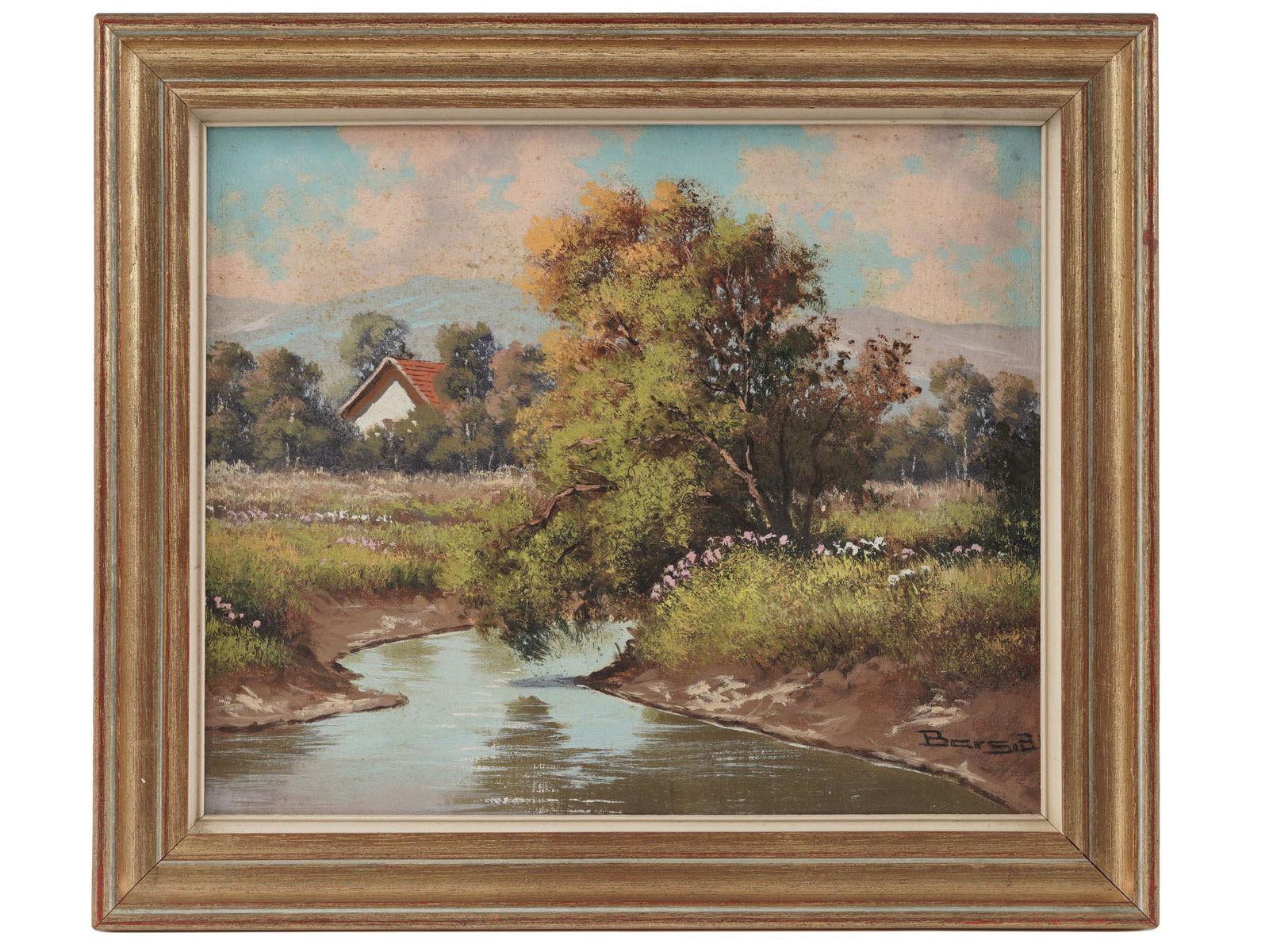 ANTIQUE POLISH LANDSCAPE PAINTING BY BELA BARSI (1 of 4)