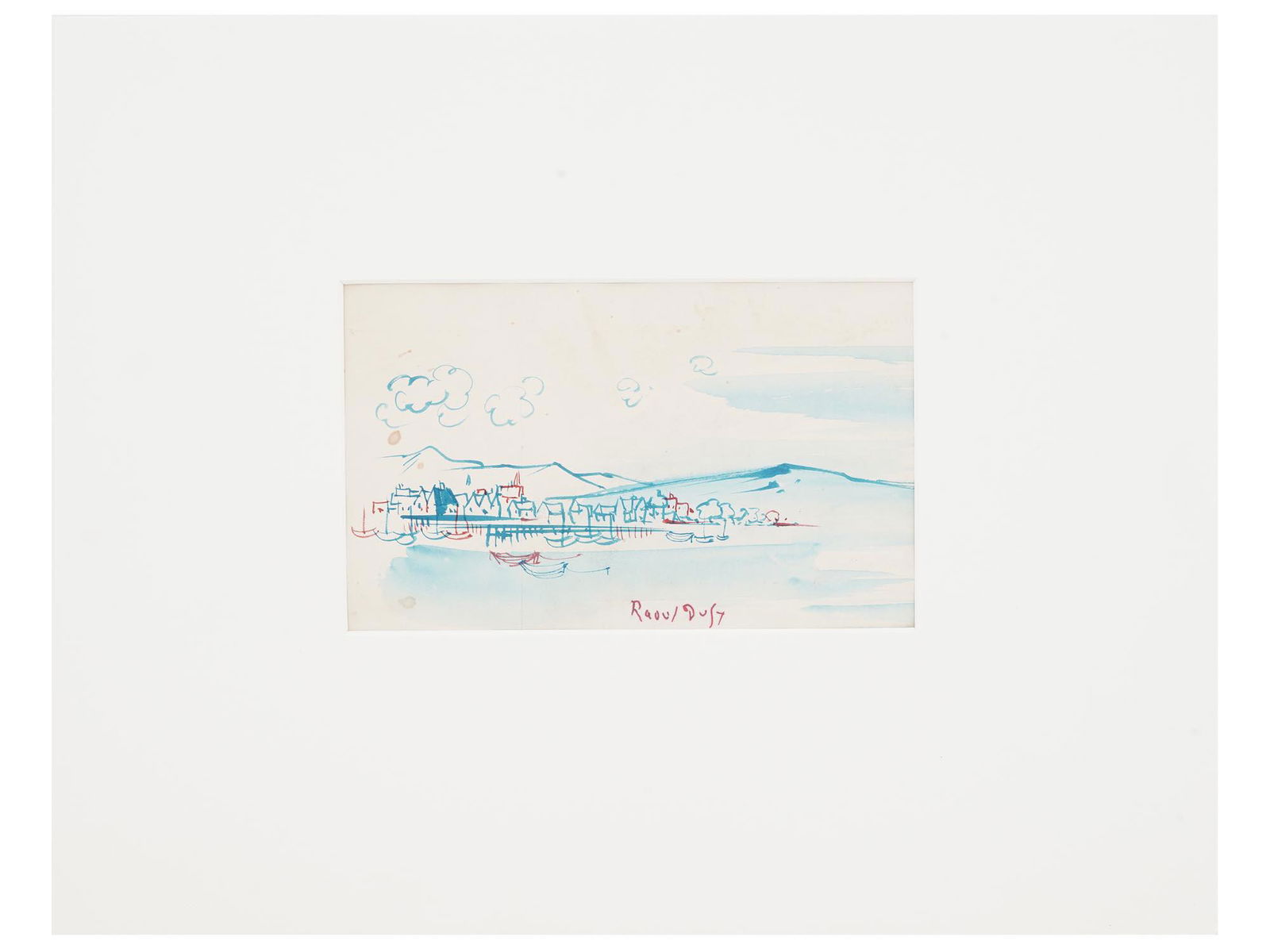 SIGNED FRENCH WATERCOLOR PAINTING BY RAOUL DUFY (1 of 5)