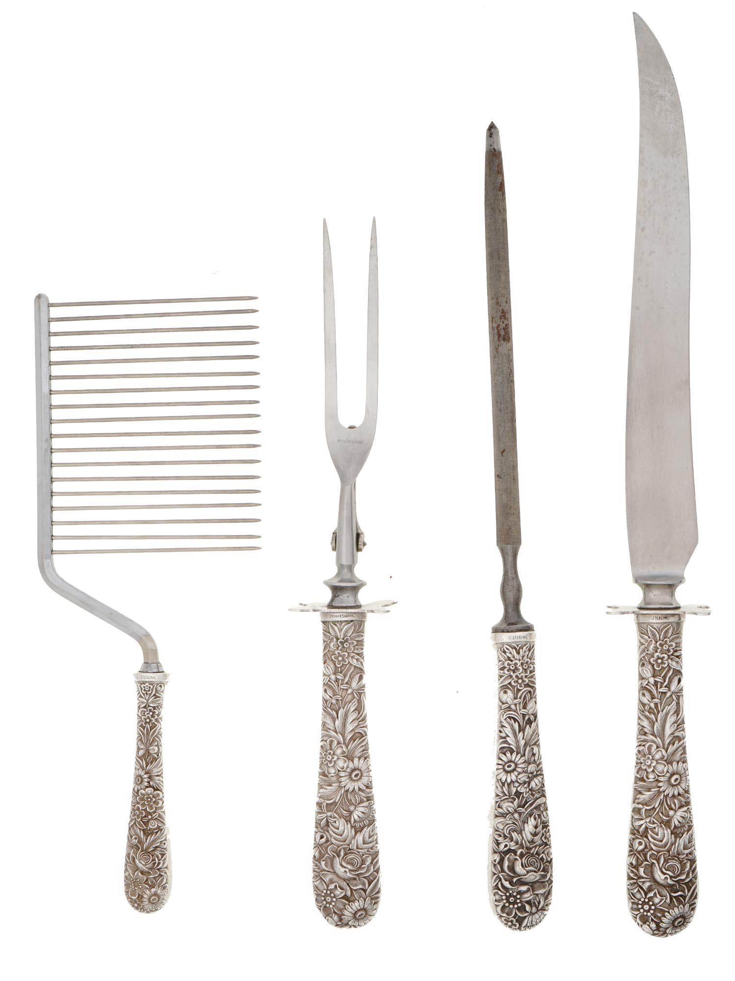 S. KIRK AND SON REPOUSSE STERLING SILVER FLATWARE (1 of 6)