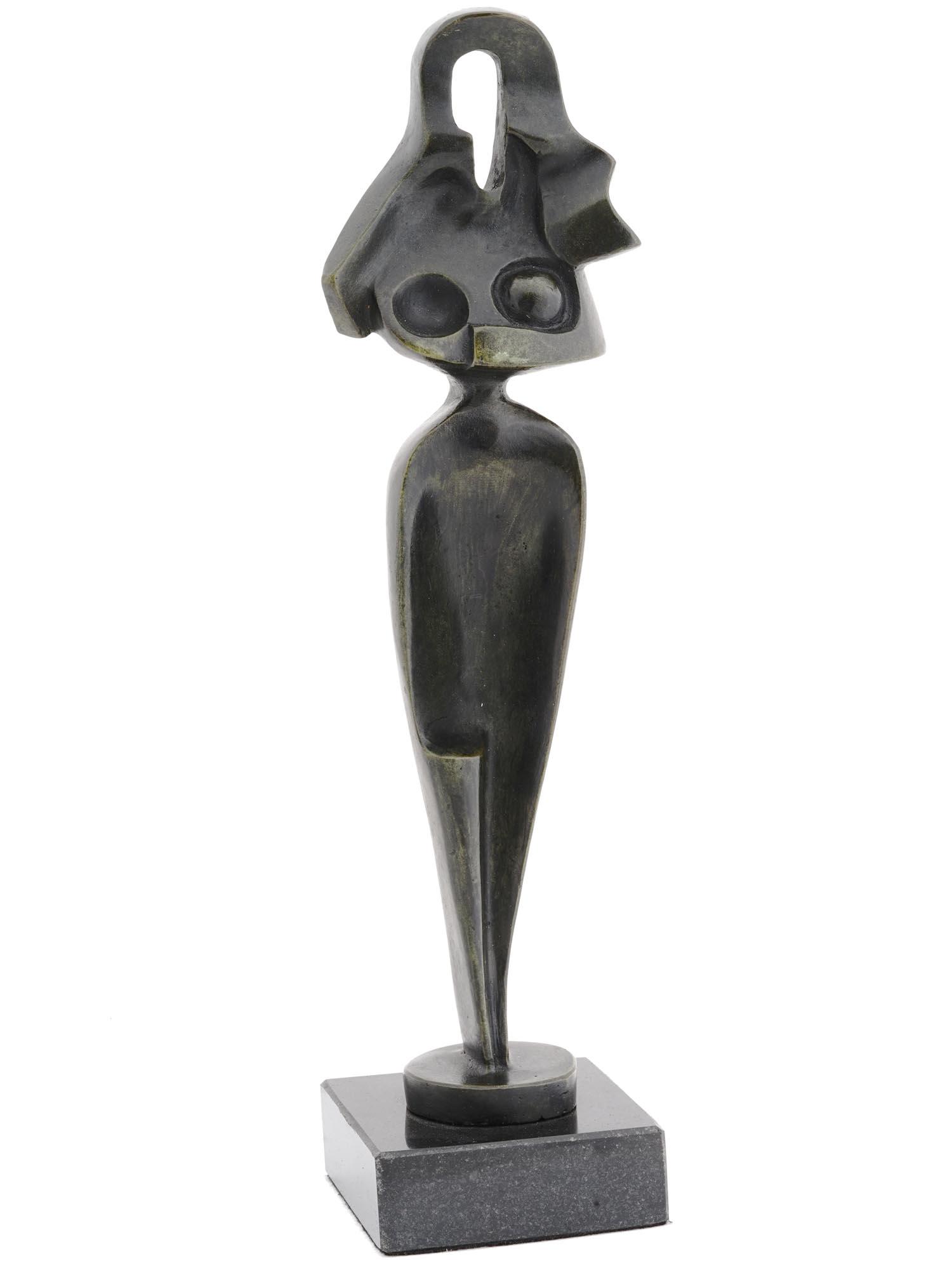 BRONZE SCULPTURE EGYPTIAN MOTIF BY A. ARCHIPENKO (1 of 7)