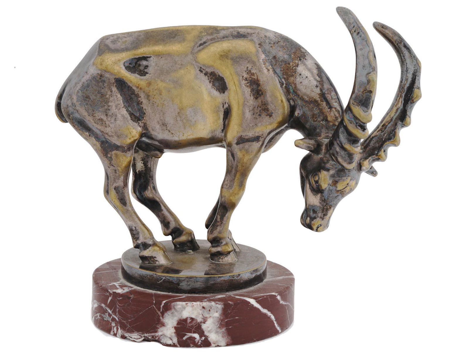 BRONZE FIGURE OF A GOAT ATTR TO MICHAEL SIX (1 of 5)