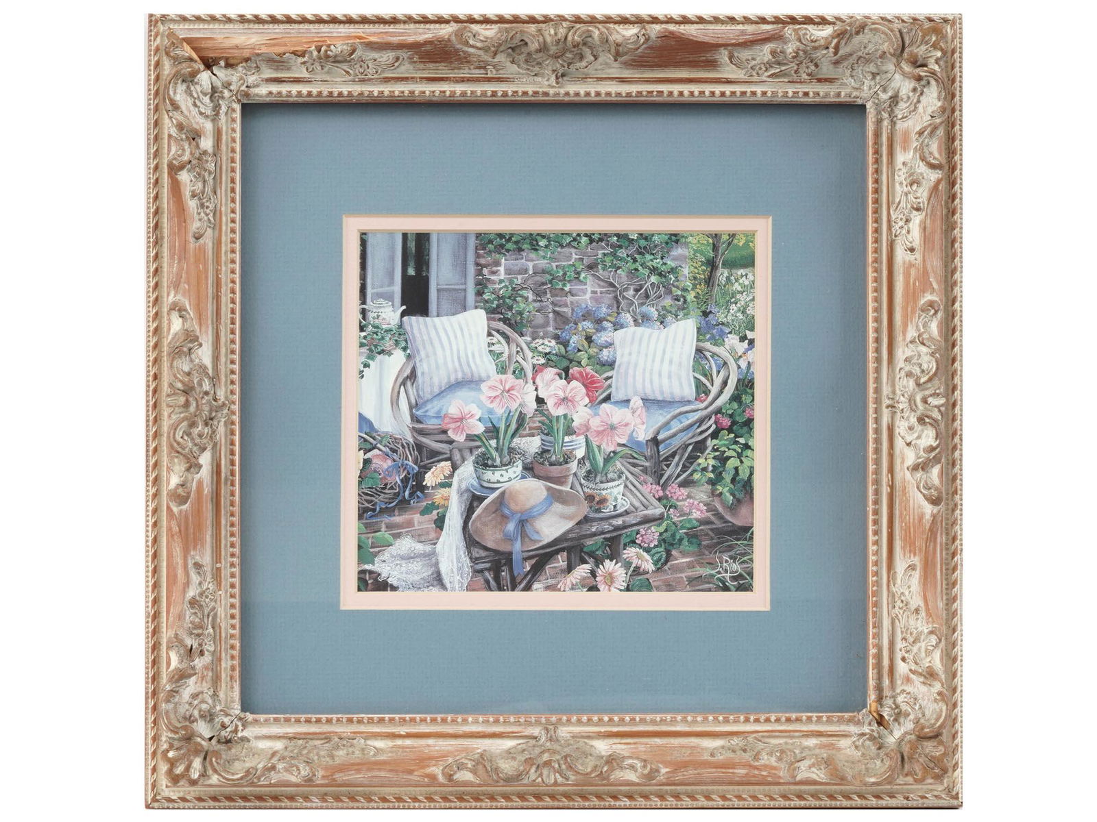 FRAMED GARDEN STILL LIFE ART PRINT BY SUSAN RIOS (1 of 6)