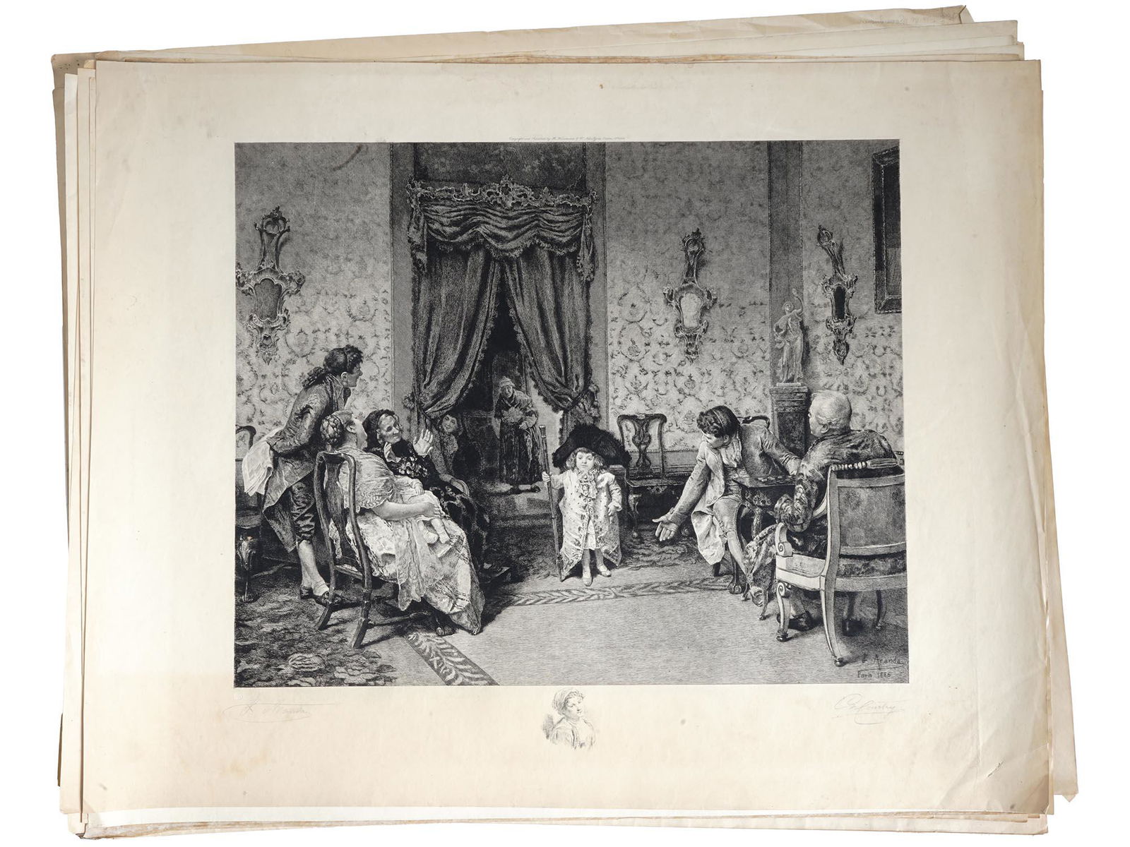 ANTIQUE SPANISH ETCHINGS BY JOSE JIMENEZ ARANDA (1 of 4)