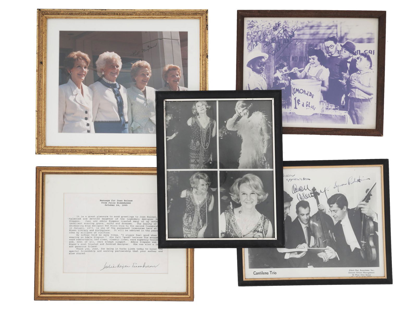 US CELEBRITY PHOTOS SIGNED TO ADELE SIMPSON 5 PCS (1 of 10)