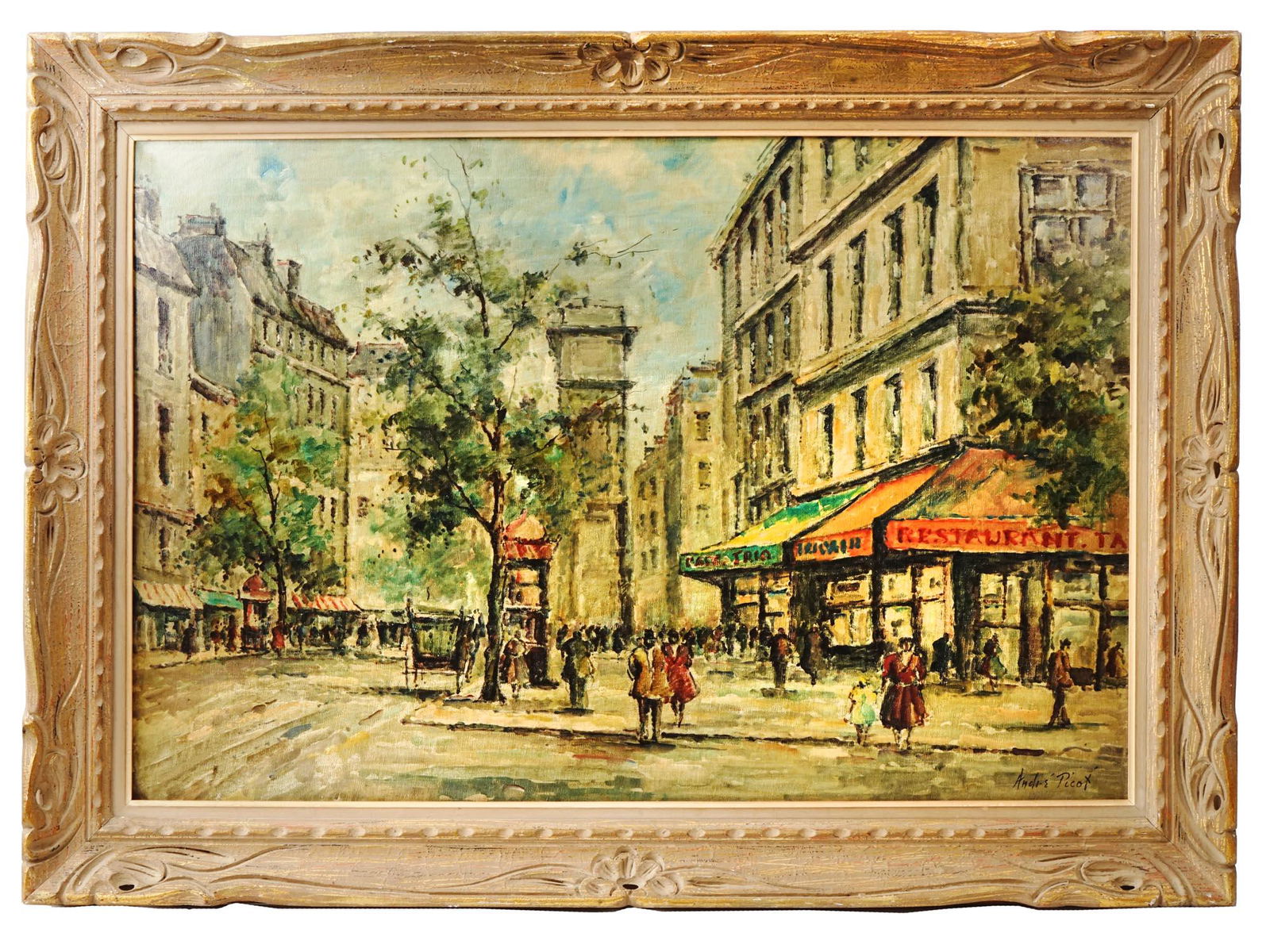 FRENCH IMPRESSIONIST OIL PAINTING BY ANDRE PICOT (1 of 6)
