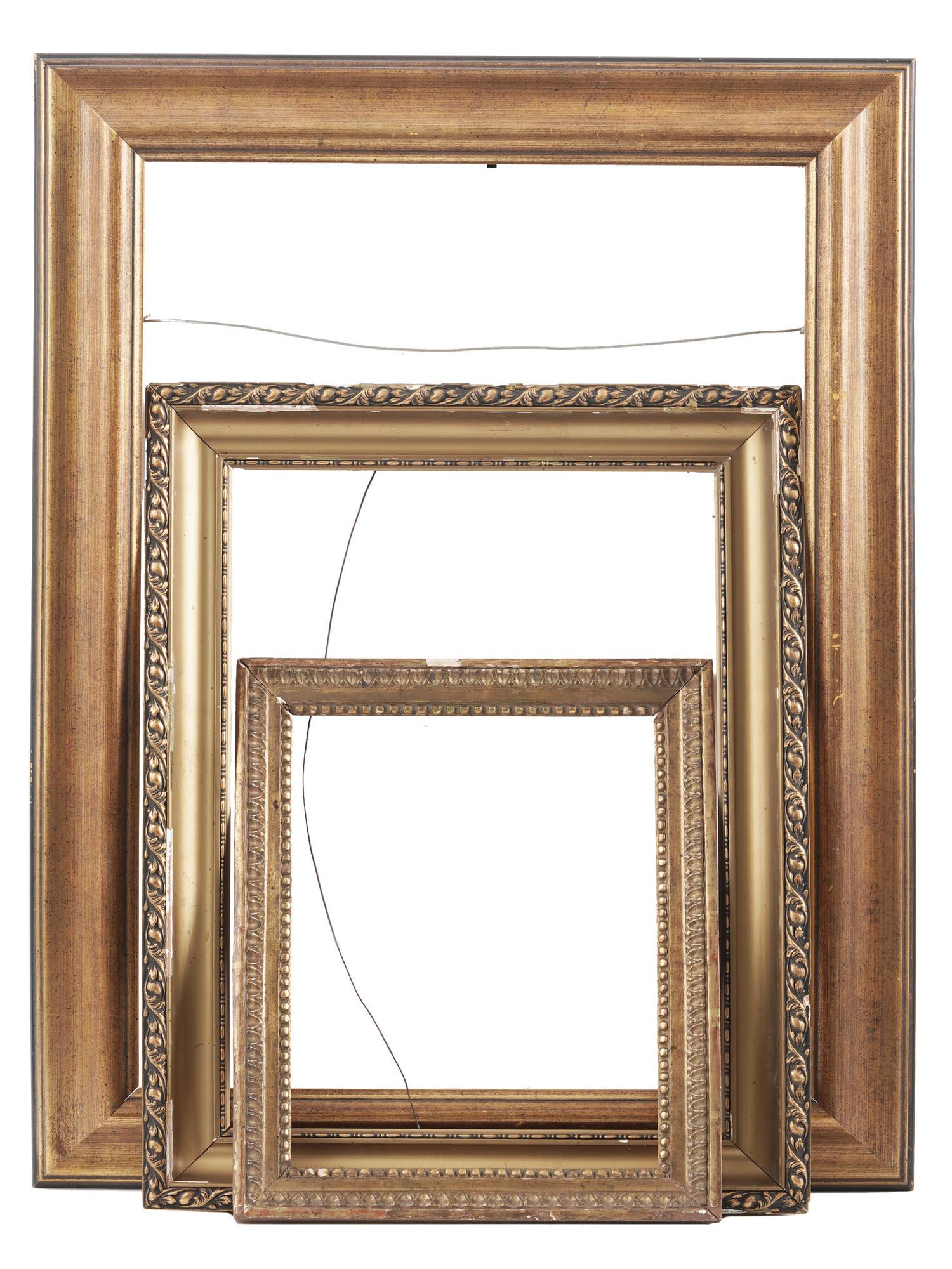 COLLECTION OF ORNATE PLEIN AIR GILT WOODEN FRAMES (1 of 12)