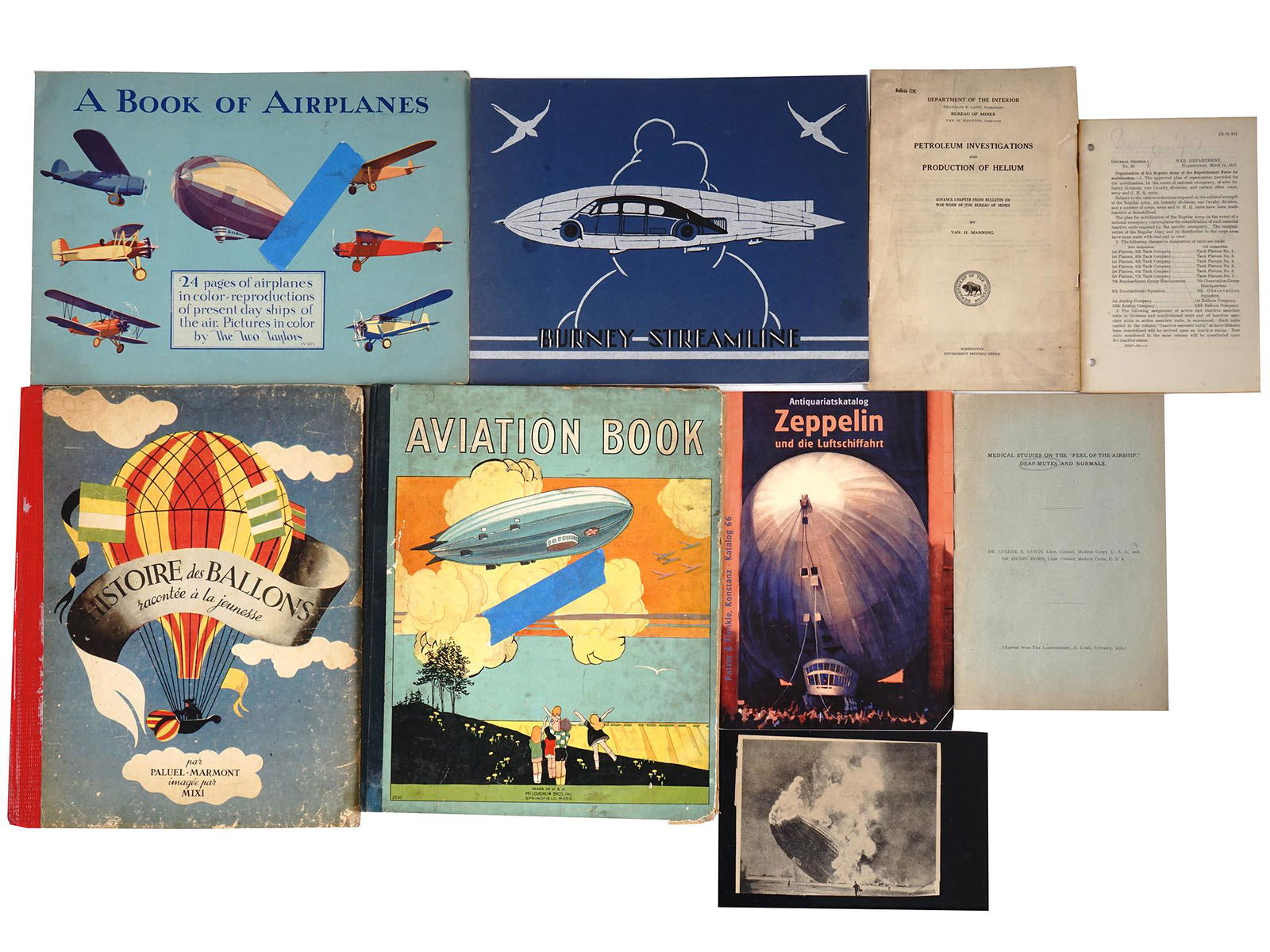 VINTAGE AIRSHIP ZEPPELIN AVIATION HISTORY BOOKS (1 of 12)