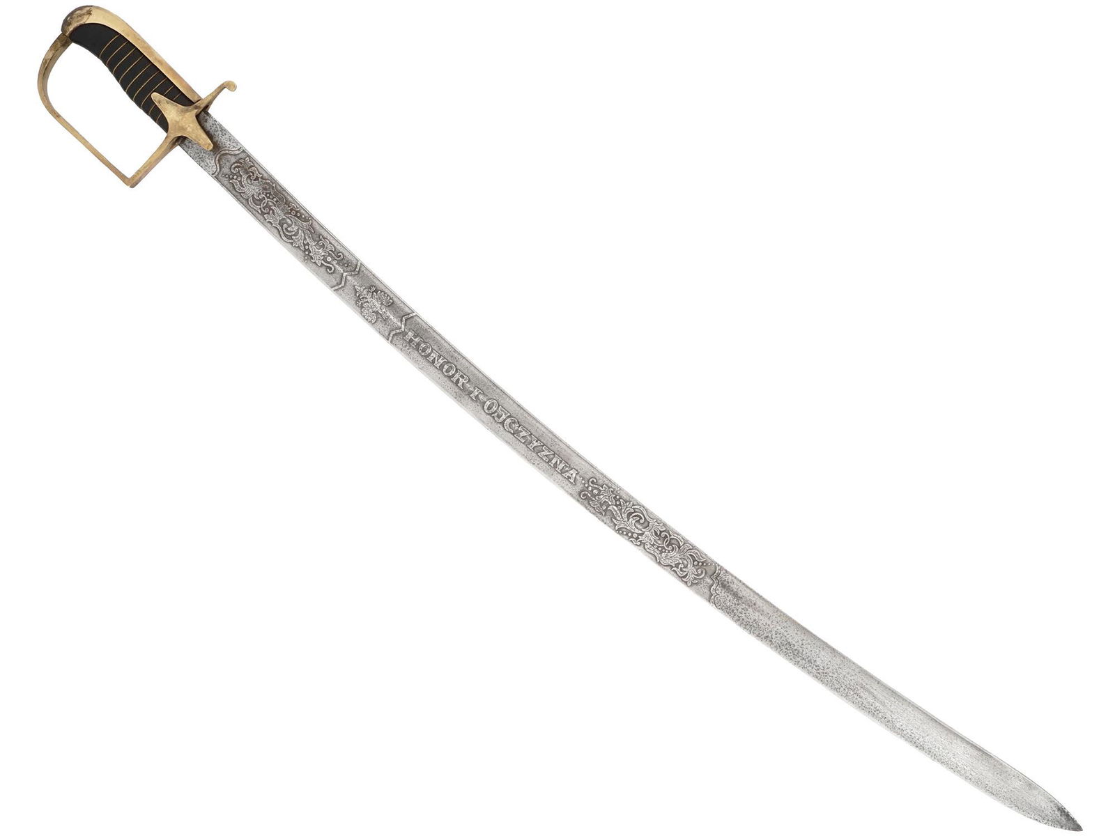 A POLISH ETCHED HONOR AND HOMELAND CAVALERY SWORD (1 of 6)