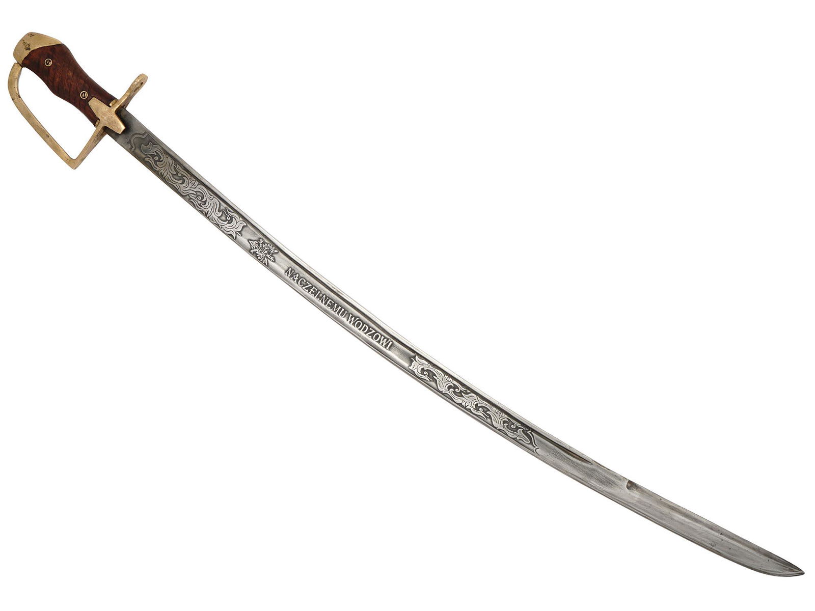 RARE POLISH ENGRAVED CAVALRY COMBAT SABER SWORD (1 of 8)
