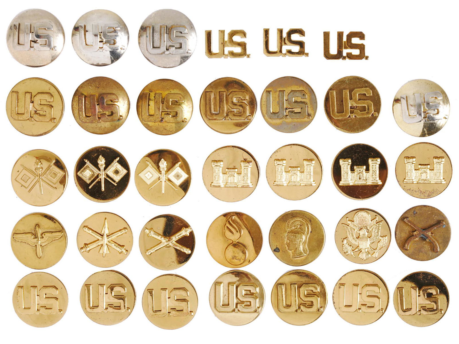 MID CENT US ARMY COLLAR BRANCH INSIGNIA SETS (1 of 7)