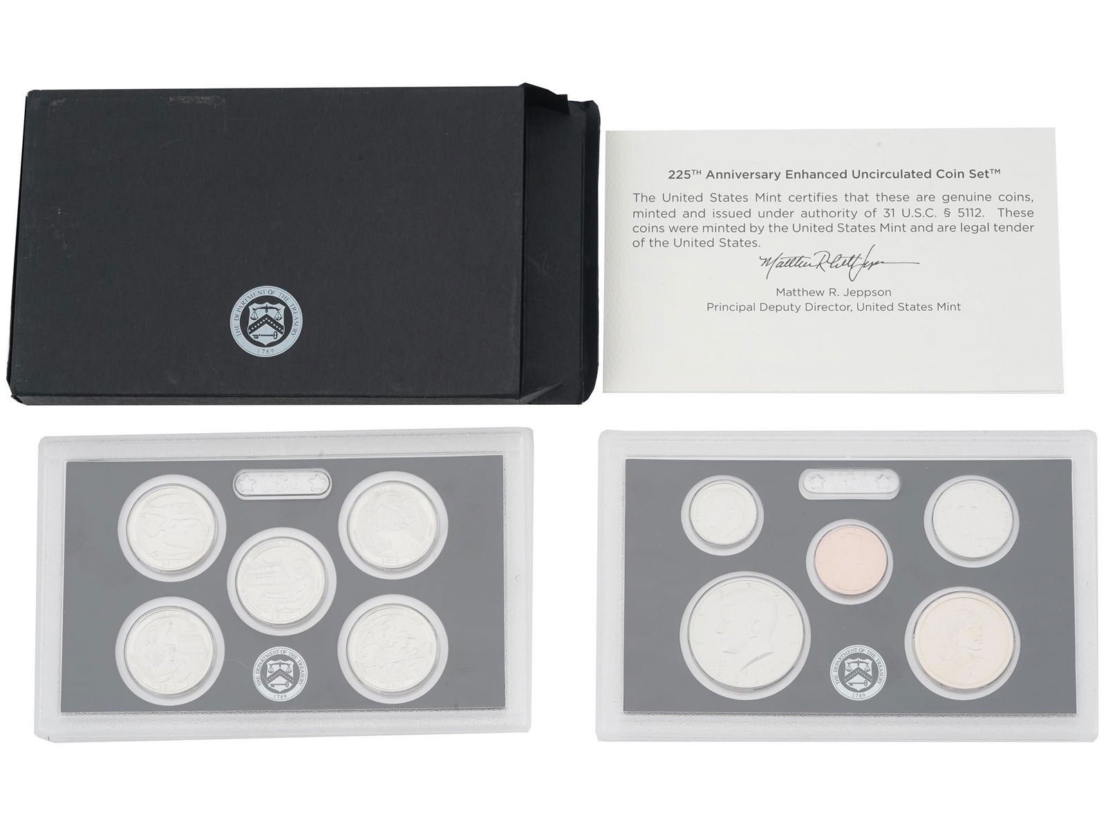 2017 AMERICAN 225TH ANNIVERSARY ENHANCED COIN SET (1 of 8)