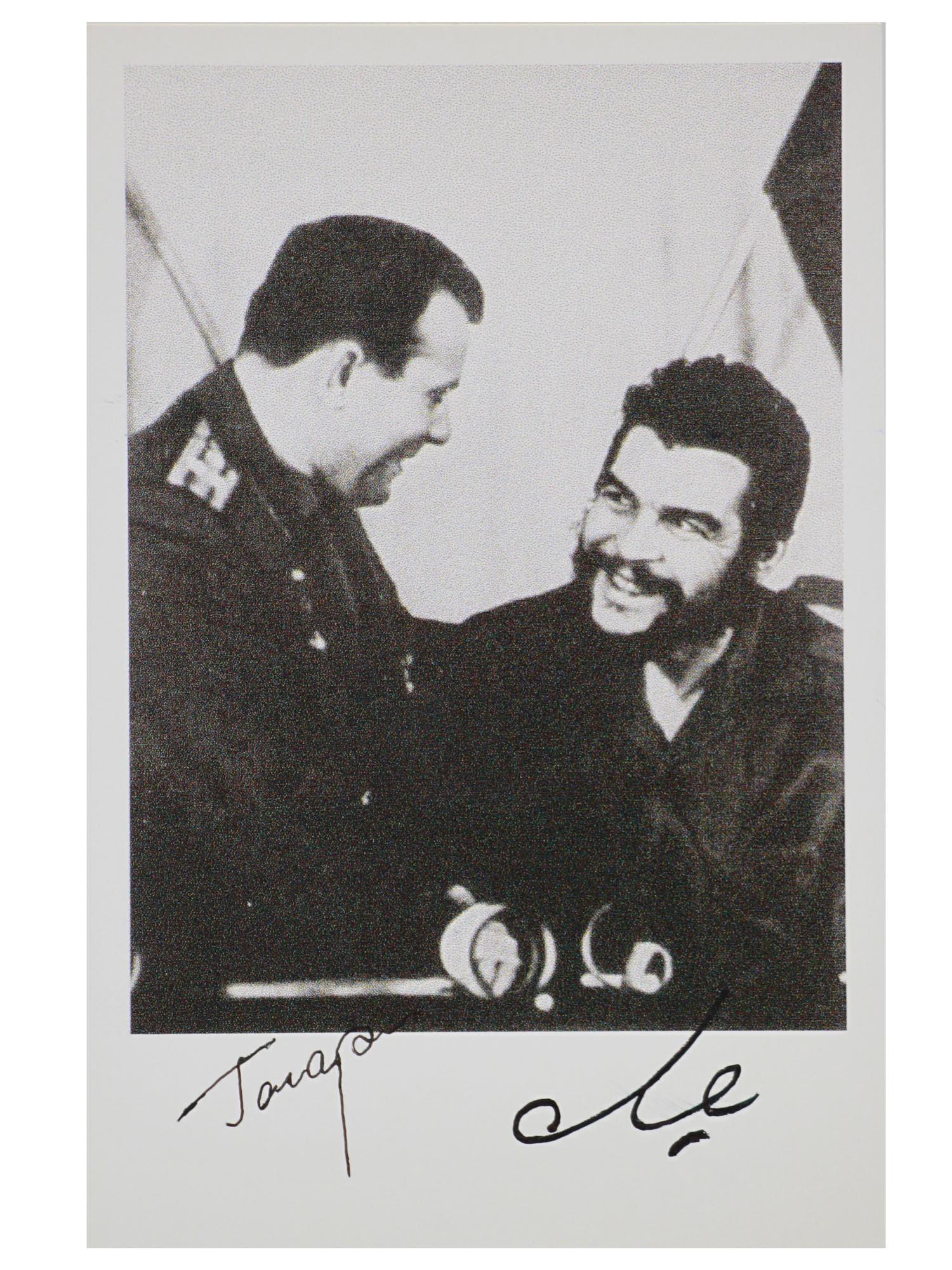 A SIGNED PHOTOGRAPH OF GAGARIN AND CHE GUEVARA (1 of 4)