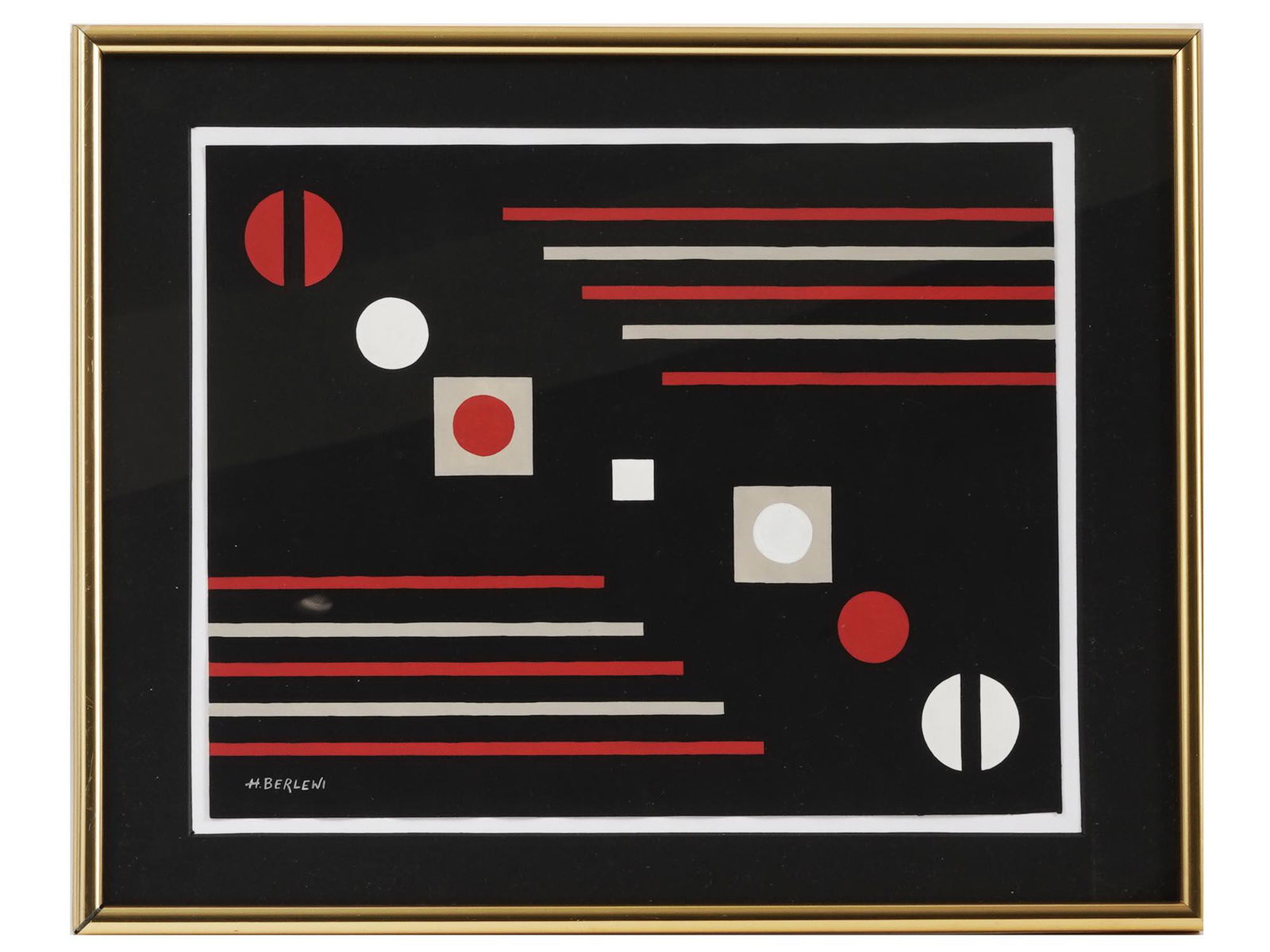 ABSTRACT MIXED MEDIA PAINTING BY HENRYK BERLEWI (1 of 4)