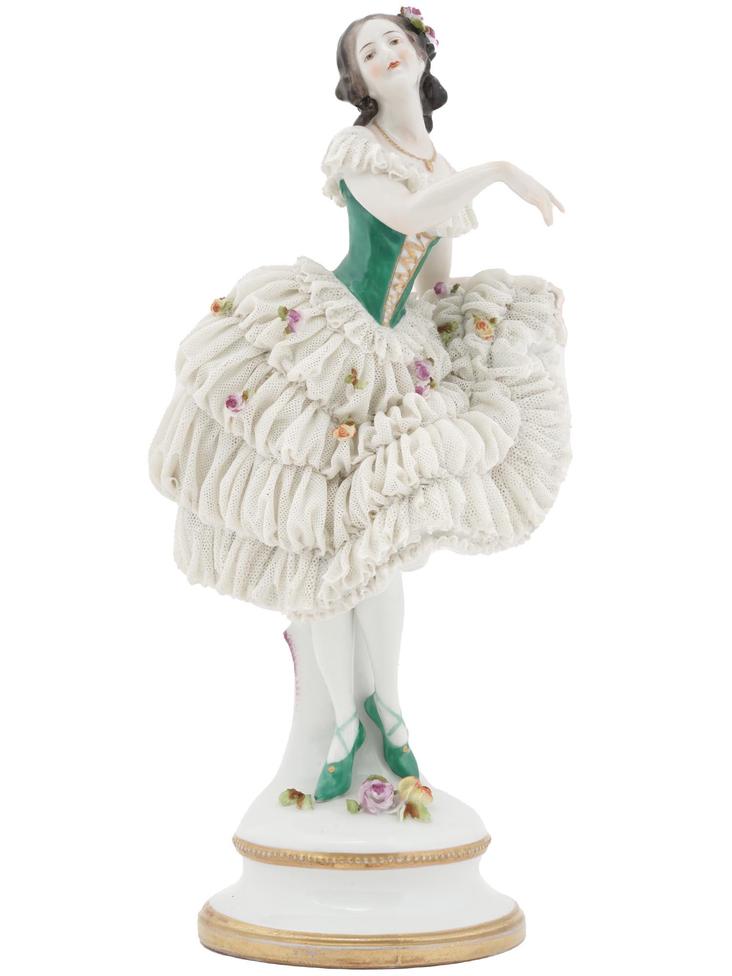 VOLKSTEDT GERMAN DRESDEN PORCELAIN DANCER FIGURE (1 of 10)