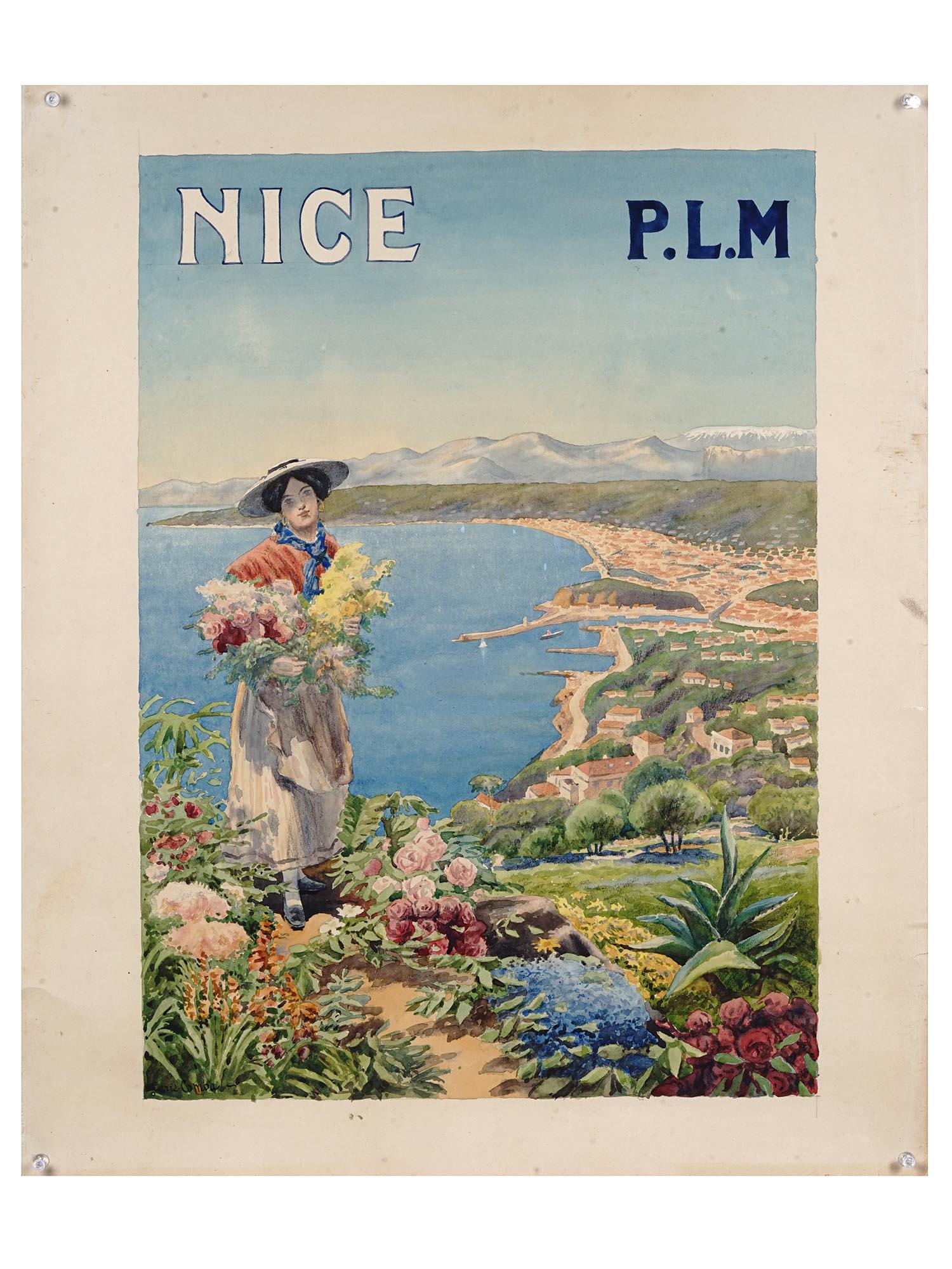 ADVERTISING POSTER PAINTING NICE BY PIERRE COMBA (1 of 5)