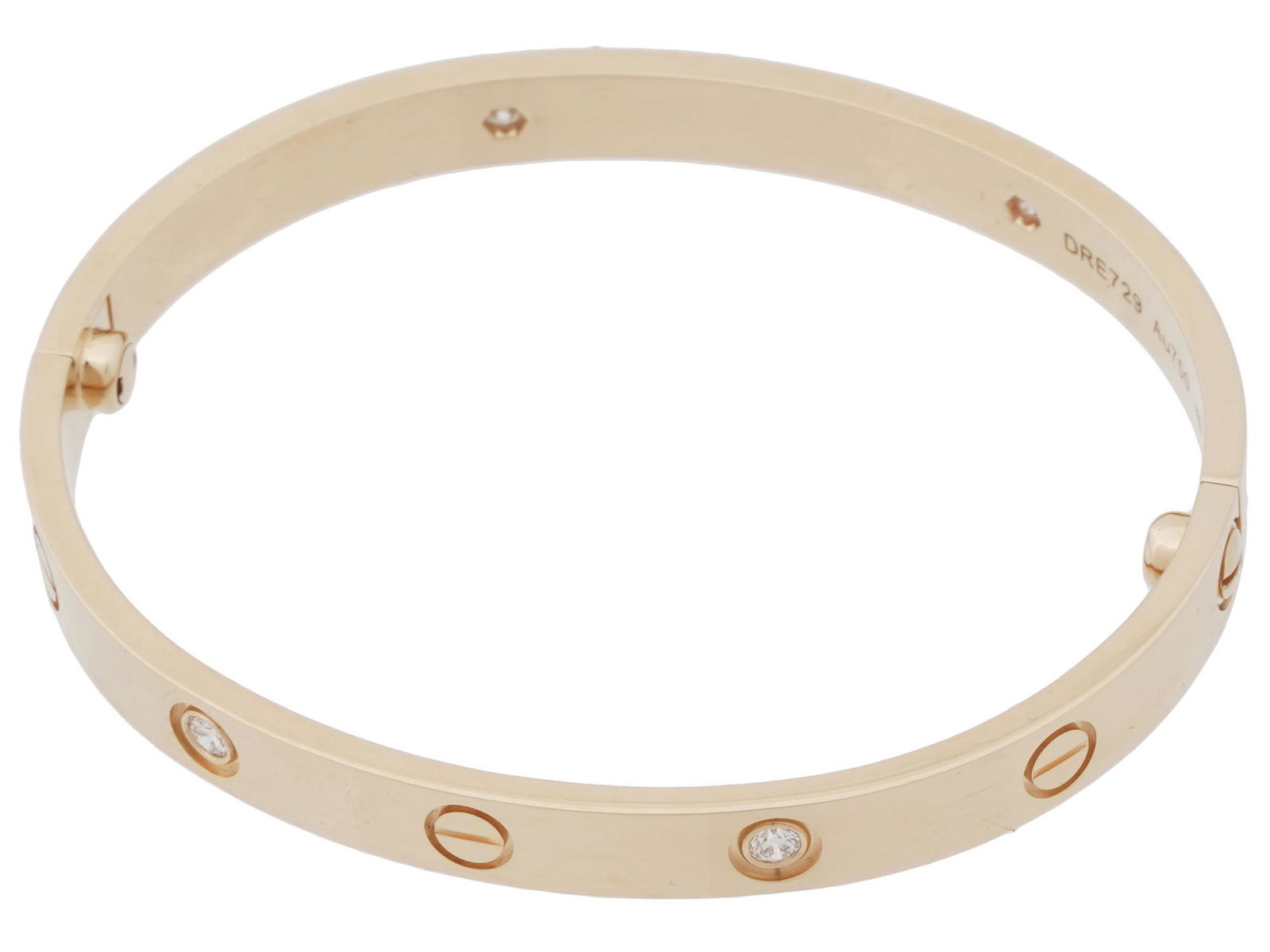 18K YELLOW GOLD AND DIAMOND CARTIER LOVE BRACELET (1 of 8)