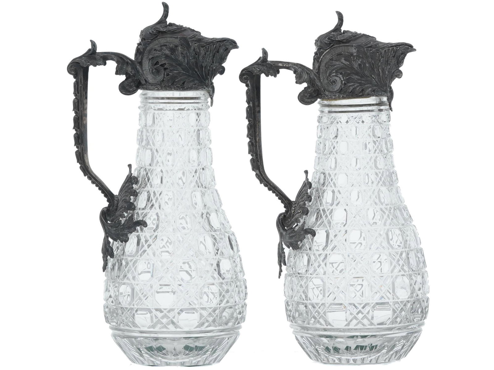 RUSSIAN SILVER AND CUT CRYSTAL DECANTERS BY BOLIN (1 of 11)