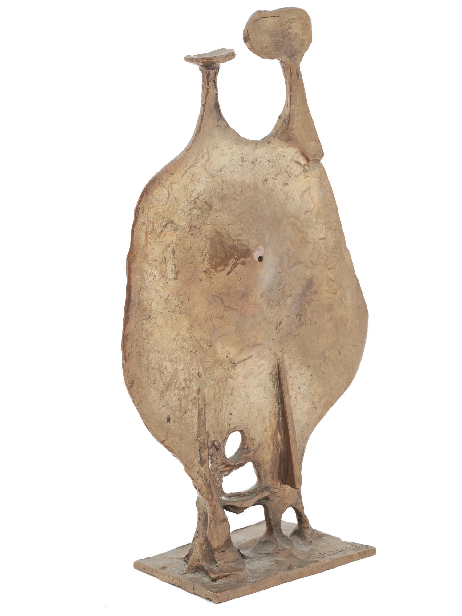 MEXICAN ABSTRACT BRONZE FIGURE BY EDUARDO CHAVEZ (1 of 7)