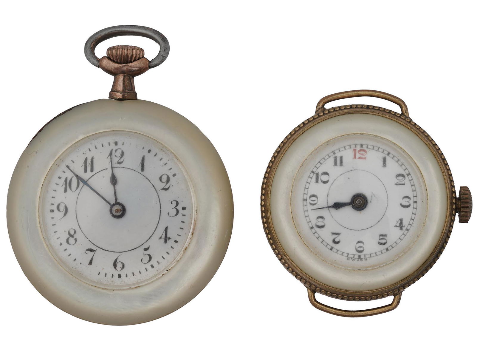 PAIR OF VICTORIAN SWISS VISO CO POCKET WATCHES (1 of 4)
