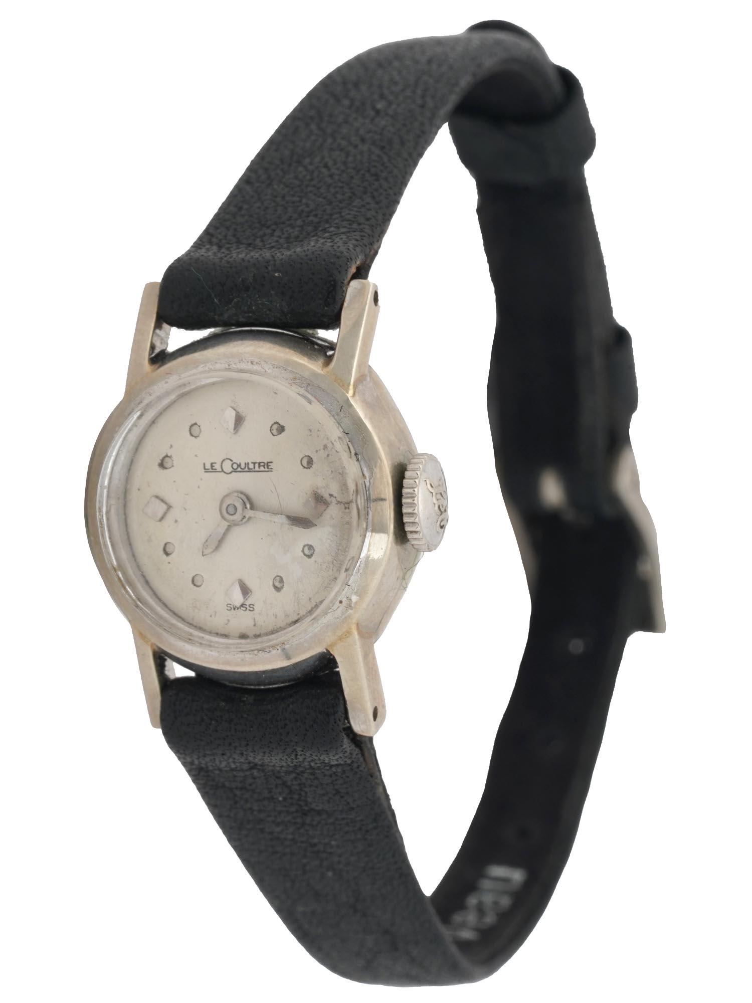 14K WHITE GOLD LE COULTRE LADIES WRIST WATCH (1 of 3)