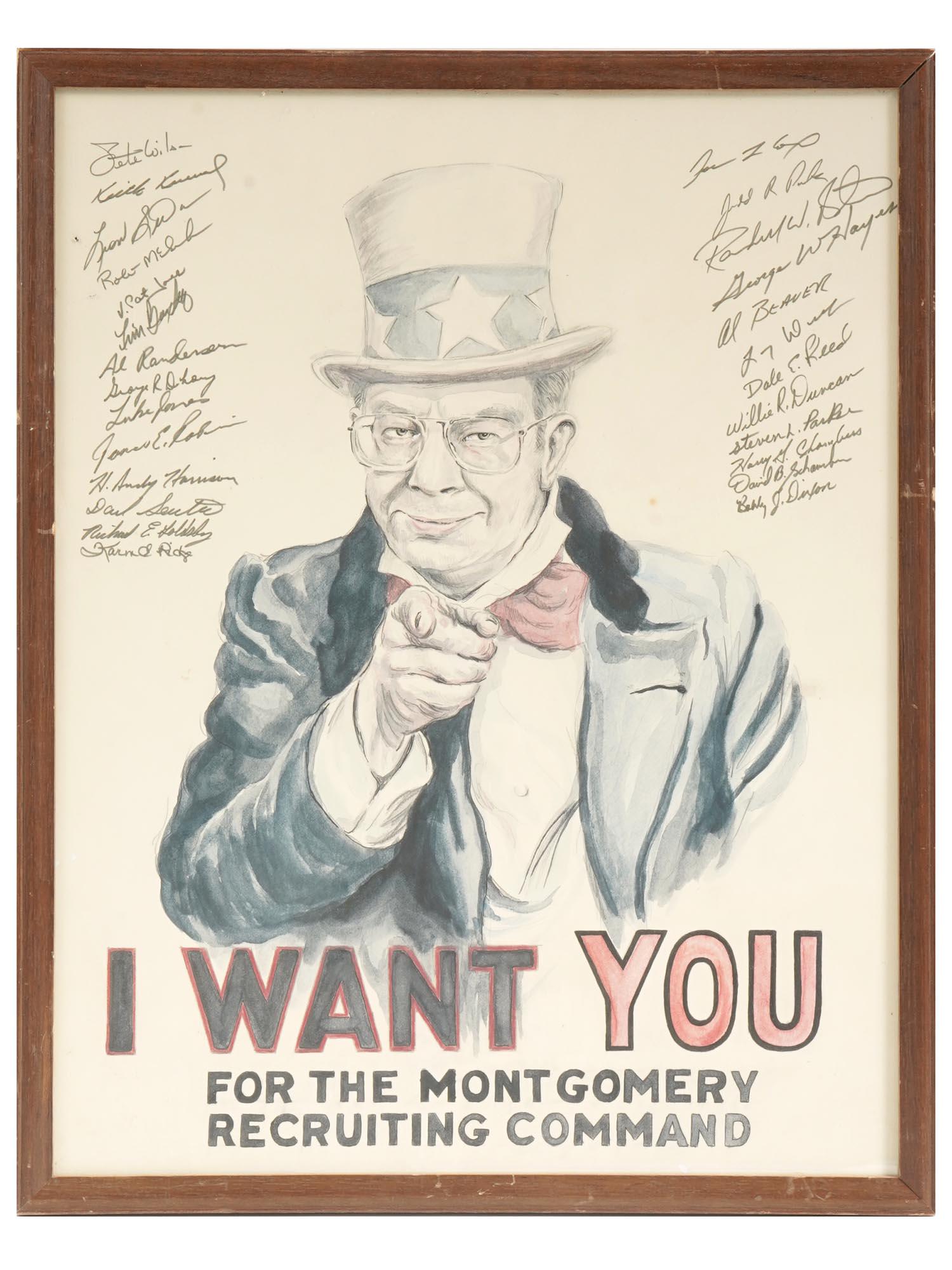 I WANT YOU POSTER MONTGOMERY RECRUITING COMMAND (1 of 5)