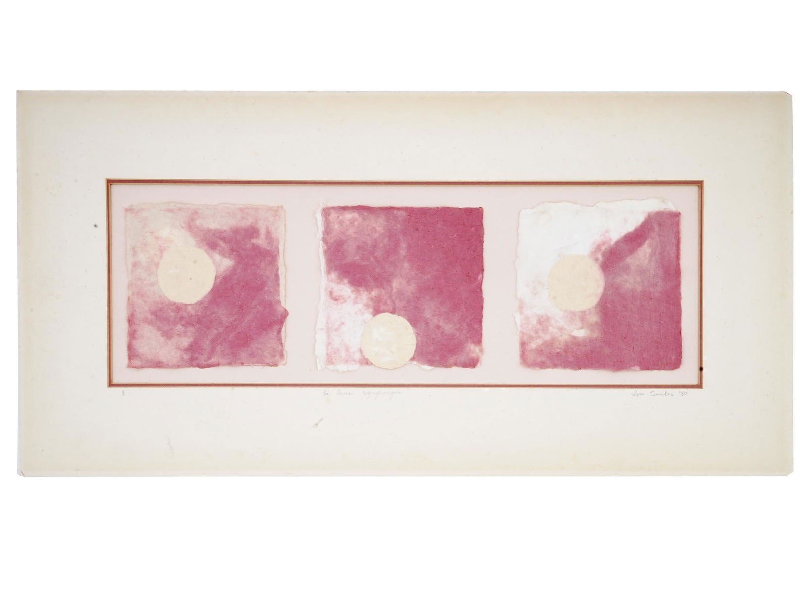 MOON TRIPTYCH MIXED MEDIA PAINTING BY IPO SANTOS (1 of 5)