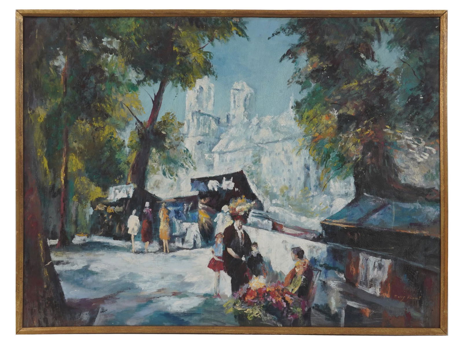 IMPRESSIONIST PARIS OIL PAINTING BY MARY KIRKUP (1 of 6)